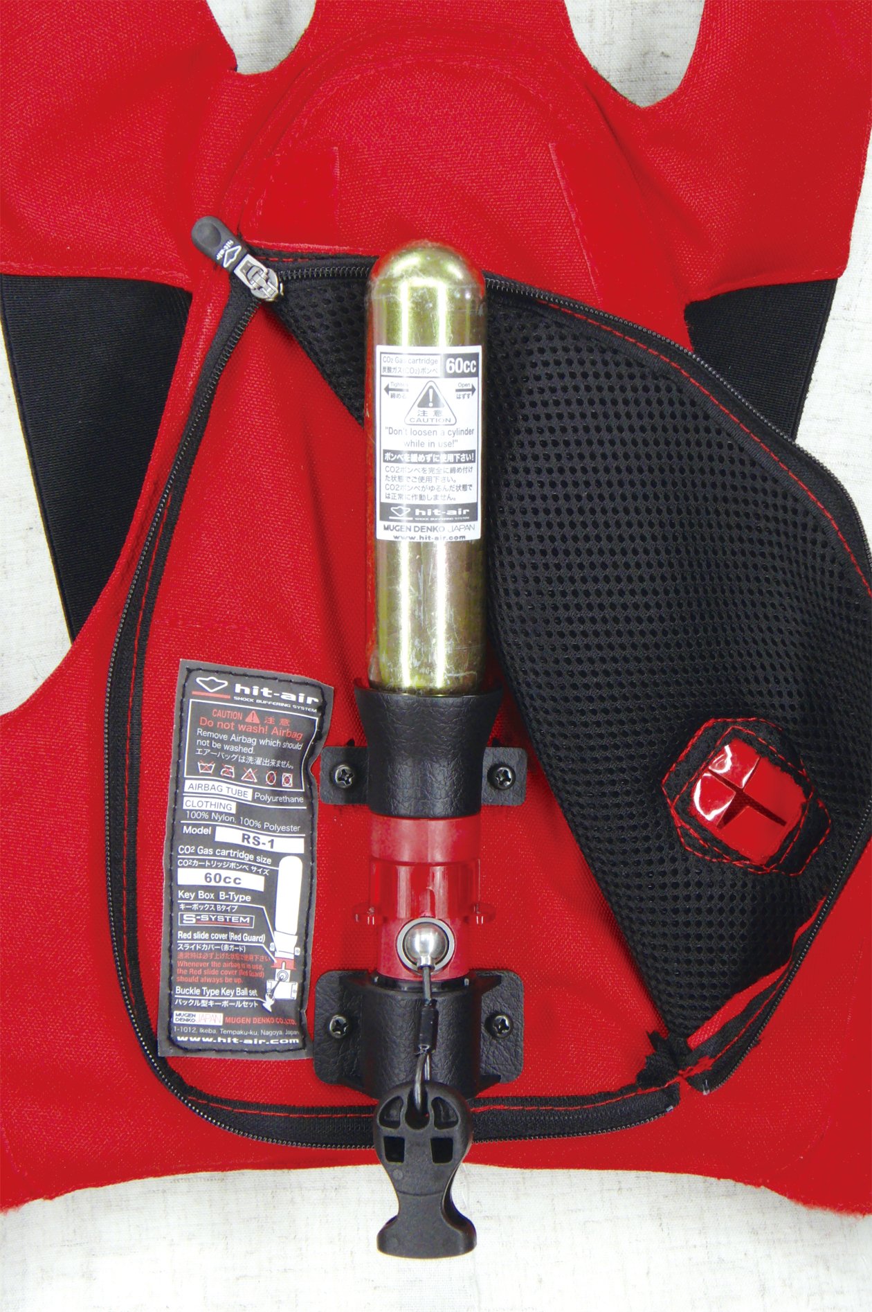 Hit-Air RS-1 Inflatable Racing Vest for Motorcycle Safety - Track & Road Protection