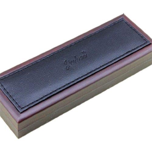Gullor Premium Wooden Gift Box with Black Leather Finish - Elegant Storage for Jewelry, Watches & Keepsakes - Perfect for Gifts, Home Decor & Special Occasions