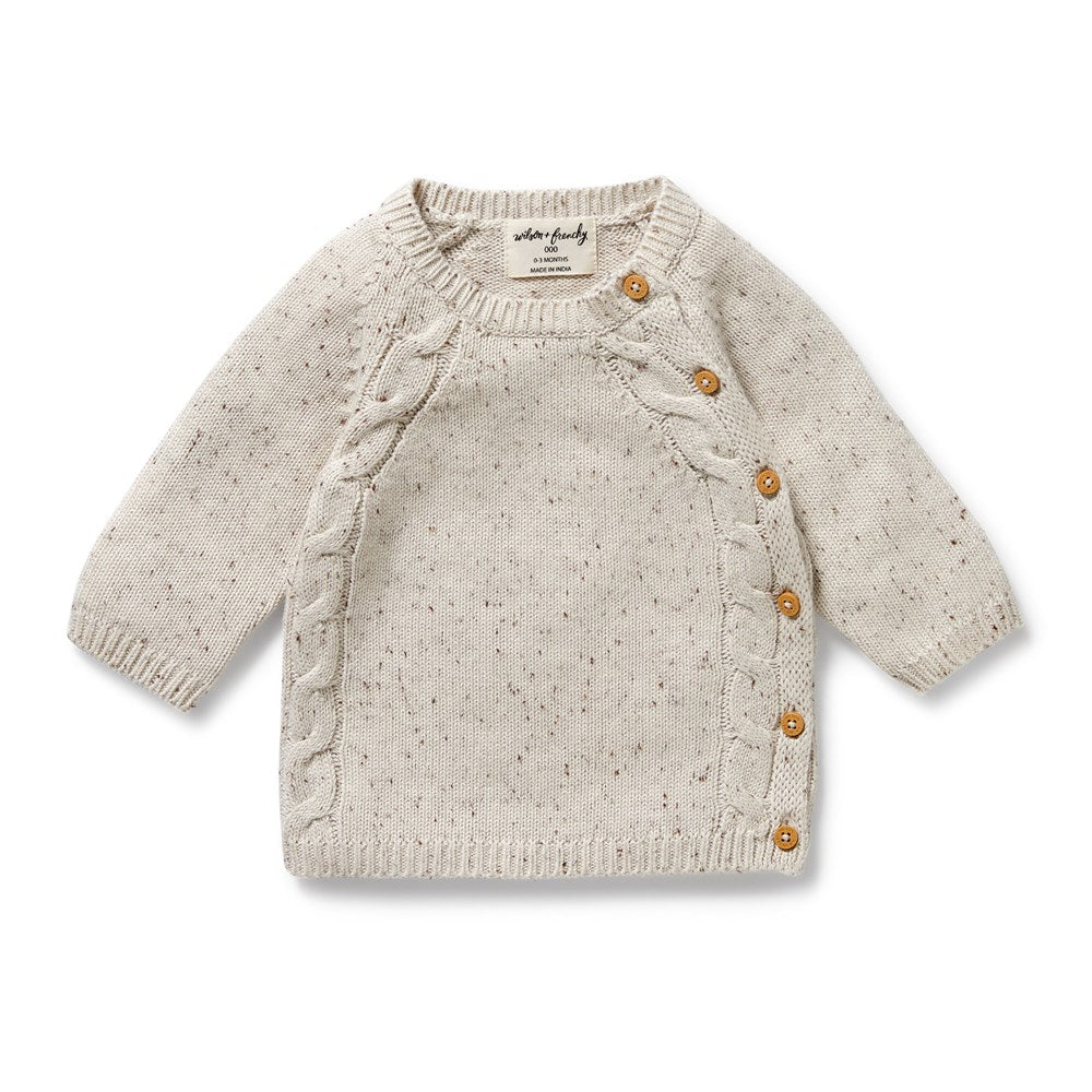 Organic Knitted Kimono Cardigan - Soft & Cozy Cookie & Cream Color - Perfect for Loungewear, Yoga & Casual Outfits