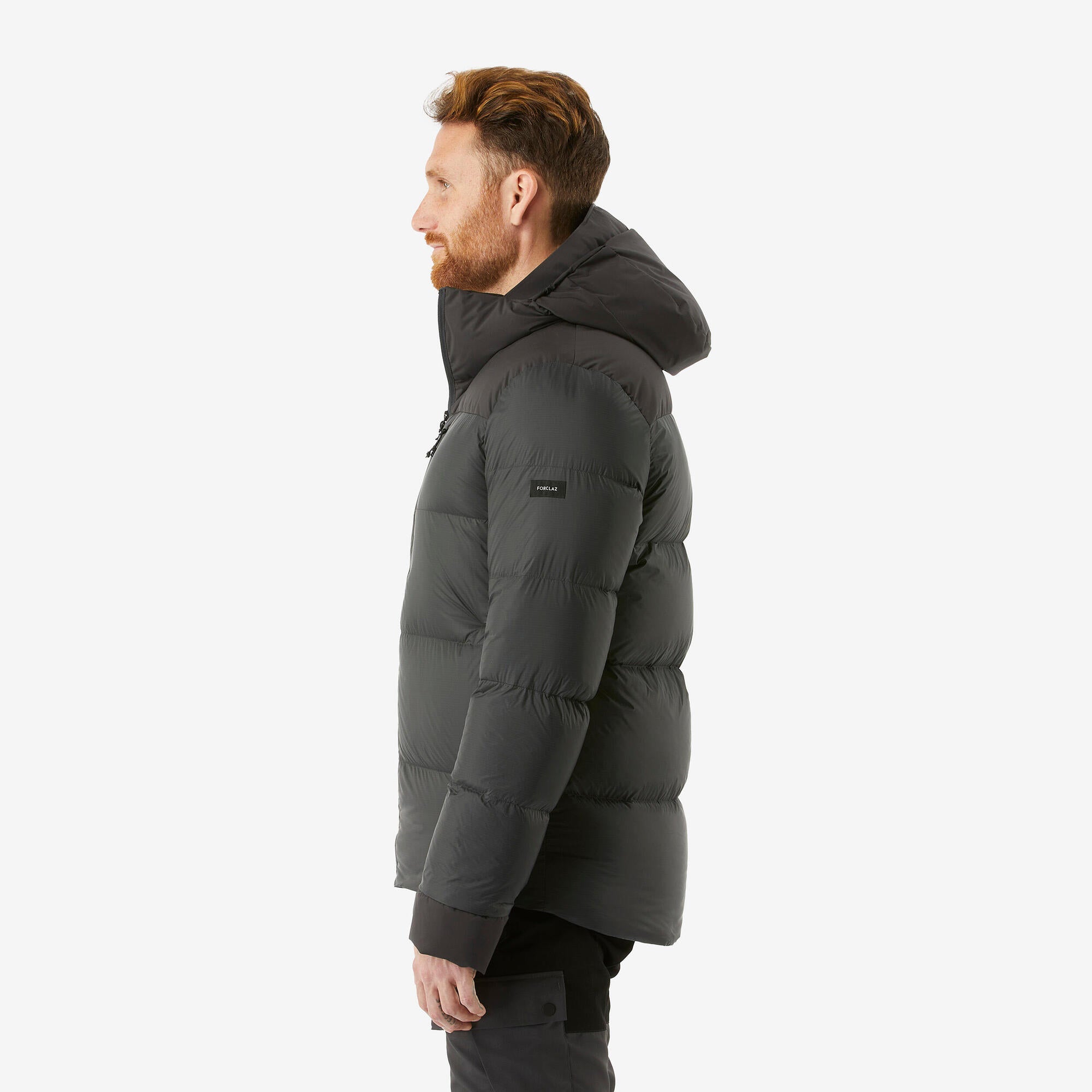 Forclaz Men's MT900 Hooded Down Puffer Jacket - Lightweight Winter Coat, Waterproof & Windproof, Warm Insulated Outdoor Jacket for Hiking, Skiing, and Cold Weather Activities