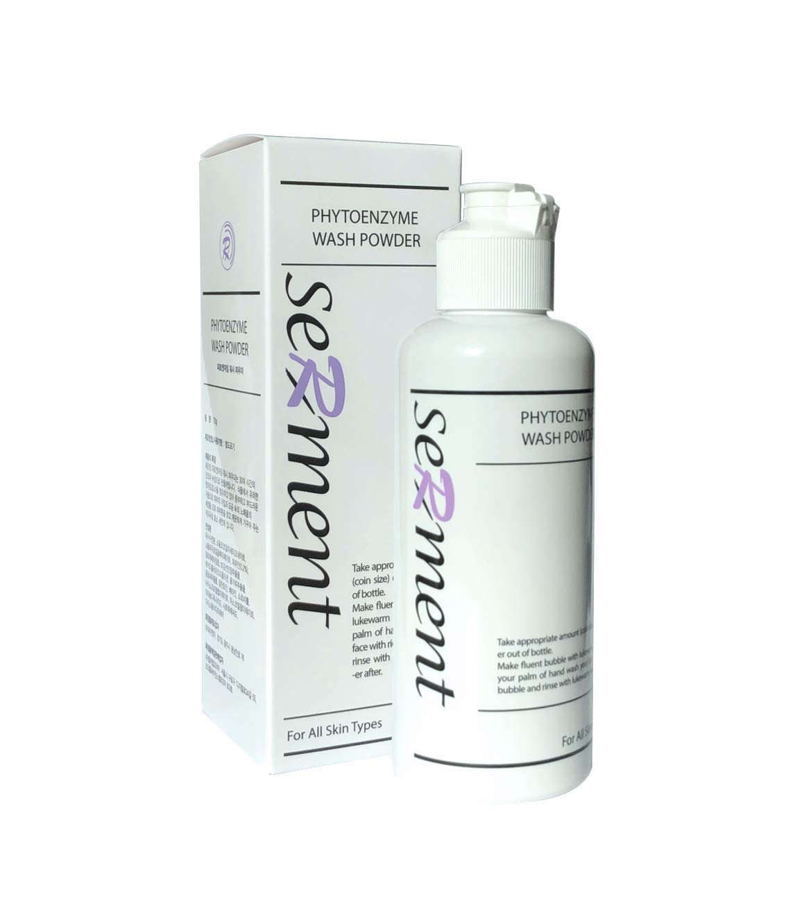 Serment Enzyme Acne Face Wash Powder - Hypoallergenic Cleanser for Sensitive Skin | Pore Purifying & Acne Prevention