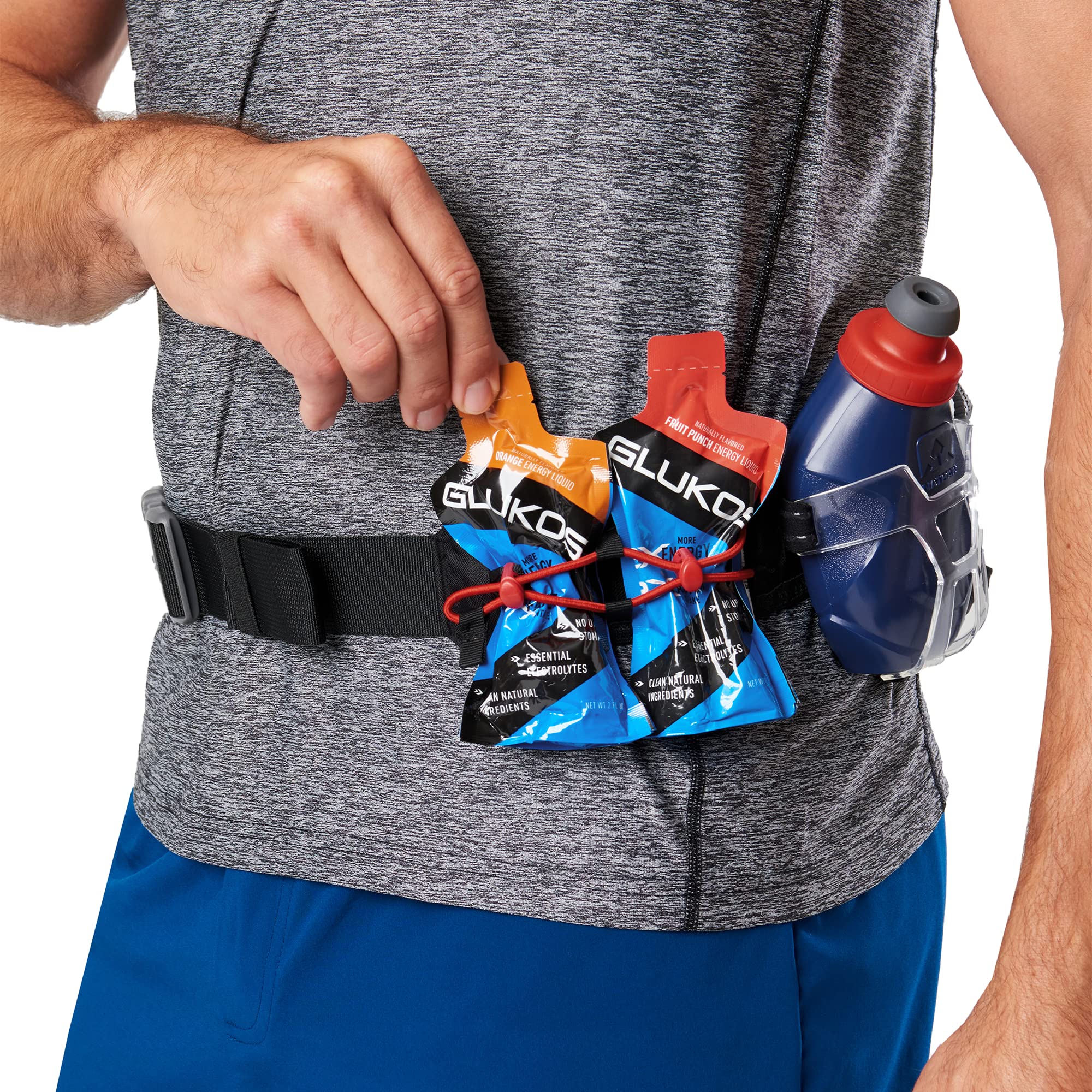Nathan Unisex Travel Money Belt - Secure & Comfortable RFID Blocking Waist Pouch for Vacation, Hiking & Air Travel