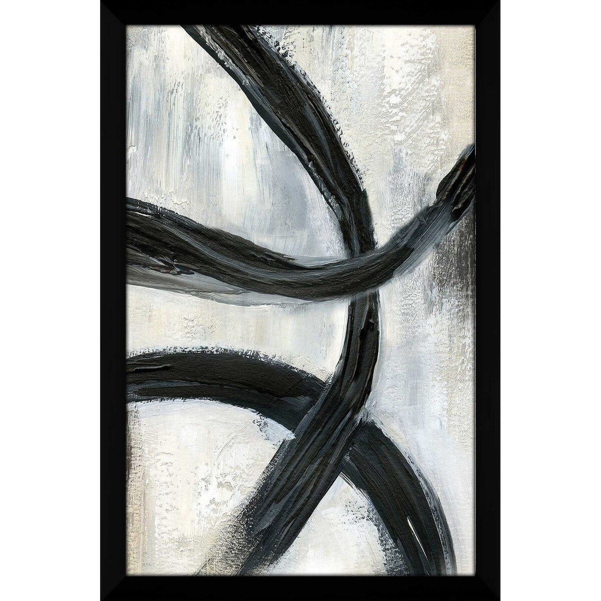Abstract Rings II (Vertical) by Nan - Modern Acrylic Wall Art Print for Living Room, Bedroom & Office Decor - Contemporary Home & Office Wall Decorations
