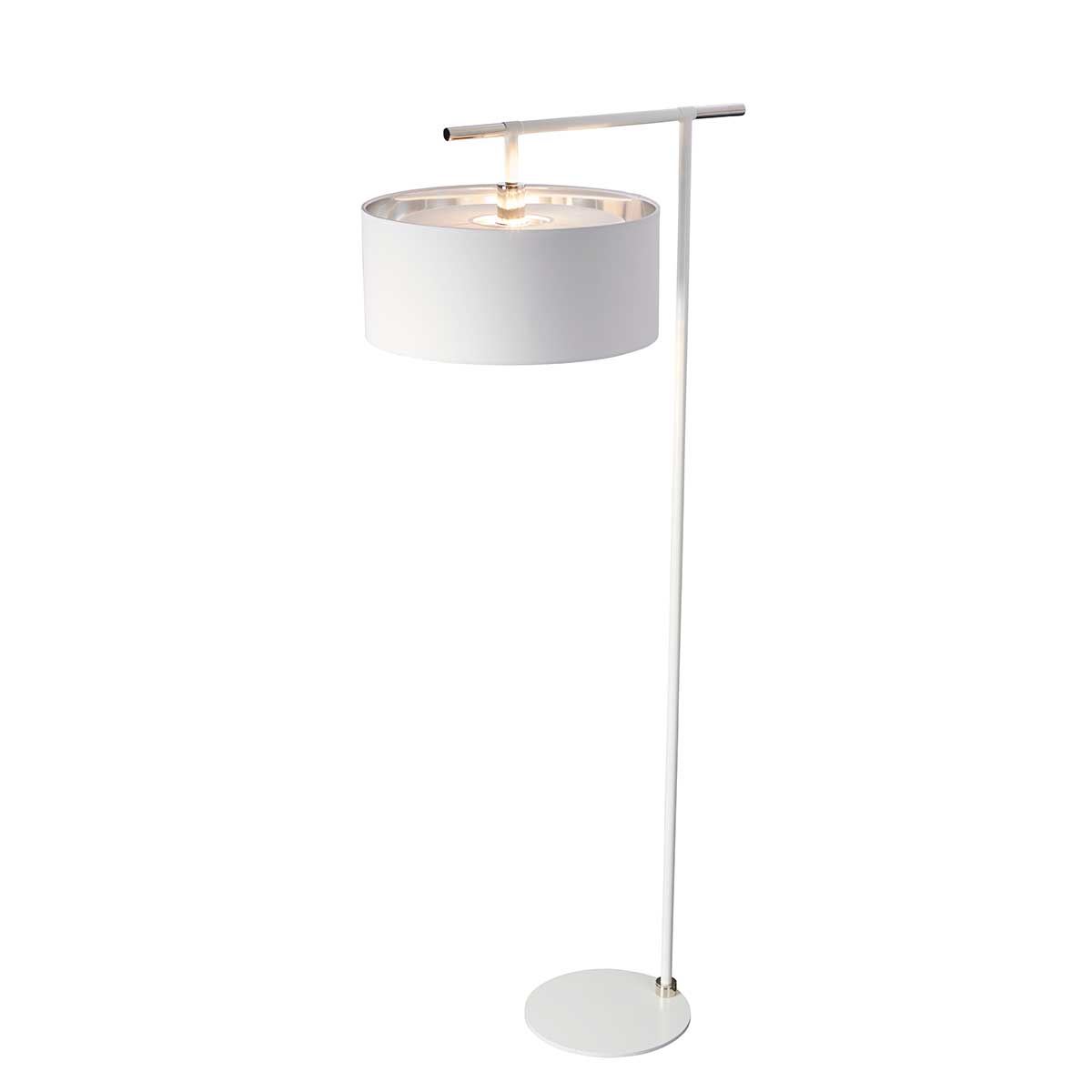 Balance 1 Light Floor Lamp with E27 Socket - Modern Standing Lamp for Living Room, Bedroom & Office - Multiple Finish Options
