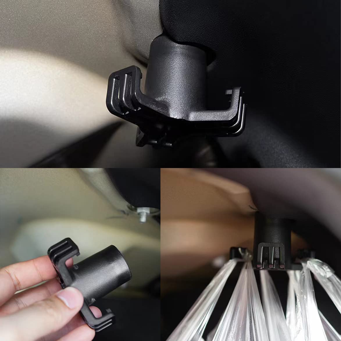 Tesla Model 3 Trunk Grocery Bag Hook - Heavy Duty Car Accessories for 2016-2024 Models - Perfect for Organizing Shopping Bags & Preventing Spills While Driving