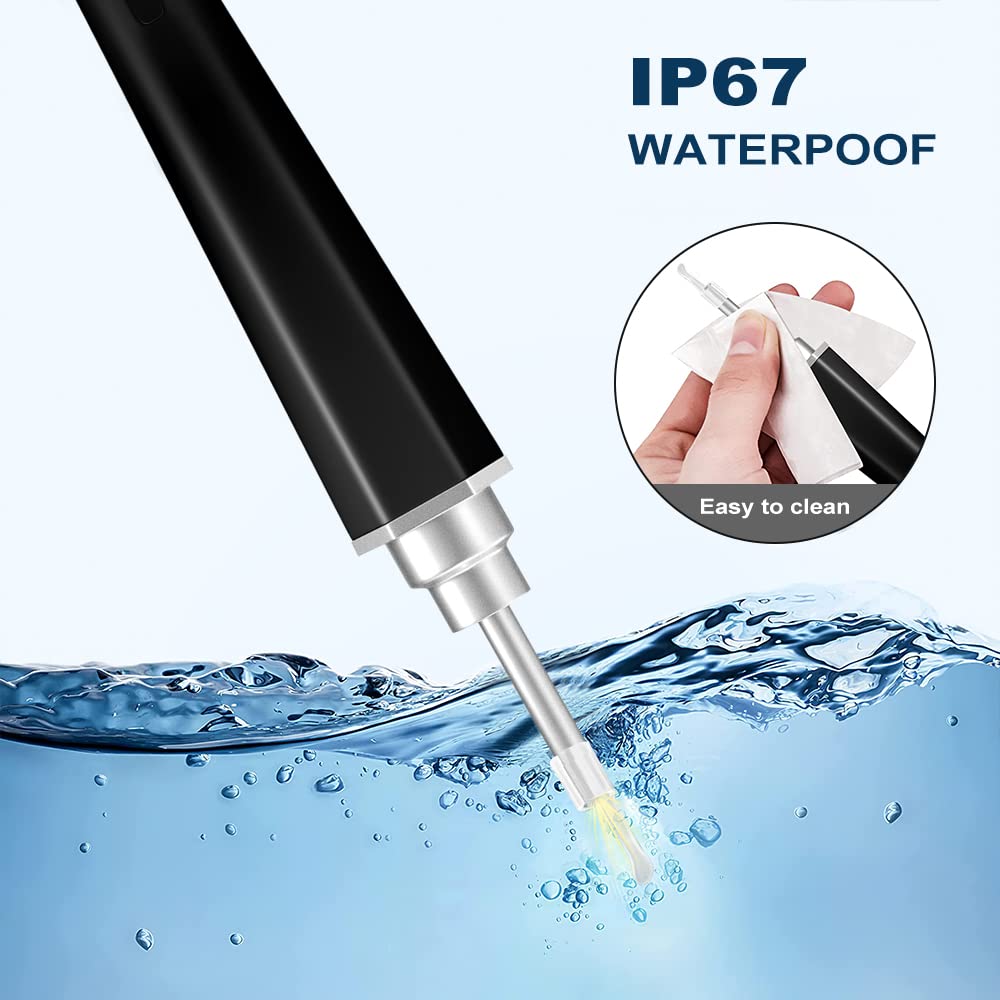 **1080P Ear Wax Removal Tool with Camera - Ear Cleaner Kit for iOS & Android, 8-Piece Set (Black) - Safe & Hygienic Ear Cleaning for Home & Travel**