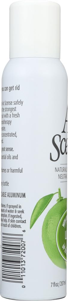 Air Scense Lime Scent Air Freshener - 4 Pack (7 oz Each) - Eliminate Odors in Home, Office, Car & Bathroom - Long Lasting Freshness