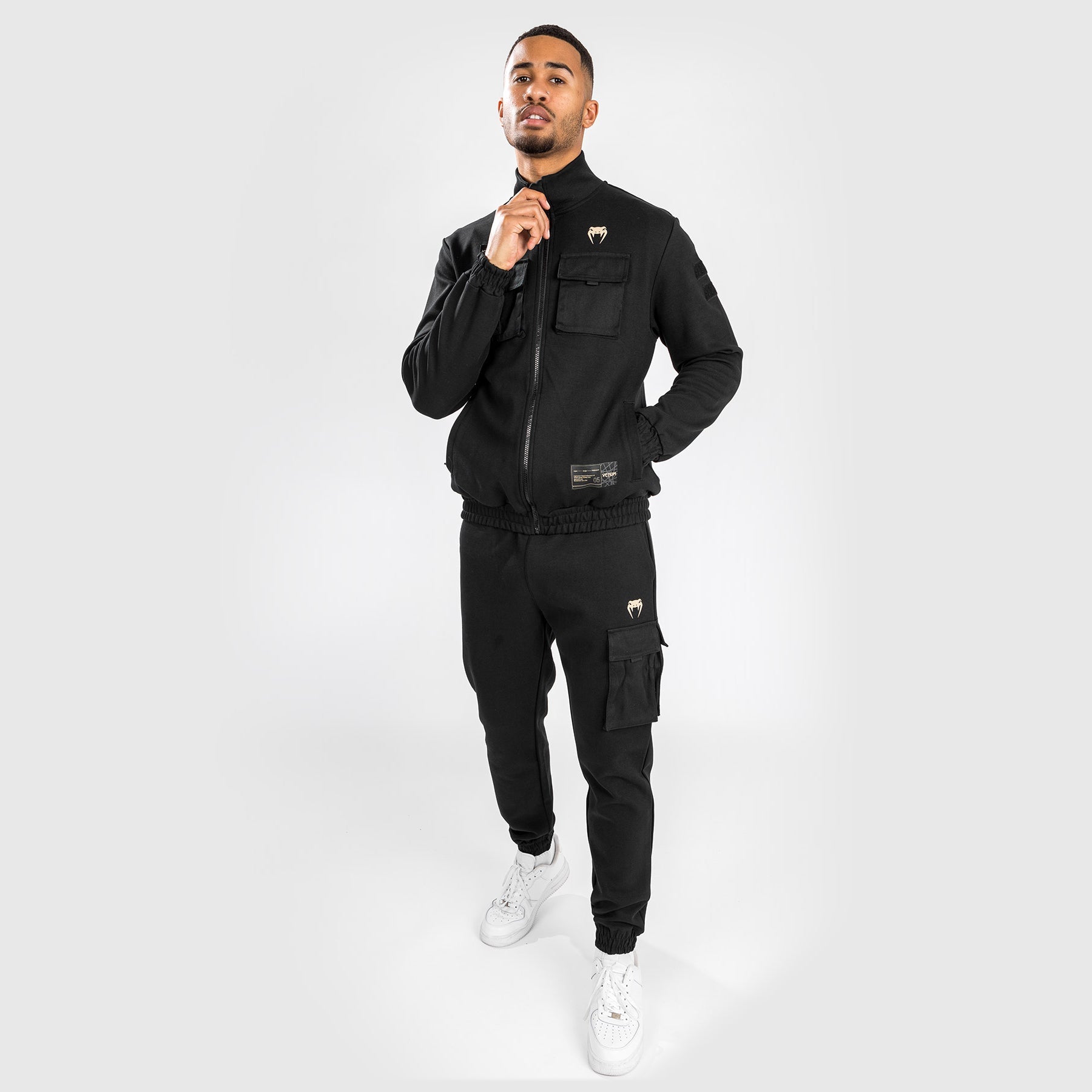 Venum Tecmo 2.0 MMA Training Jacket - Black | Lightweight Combat Sports Hoodie for Boxing, Muay Thai & BJJ | Gym & Streetwear Style