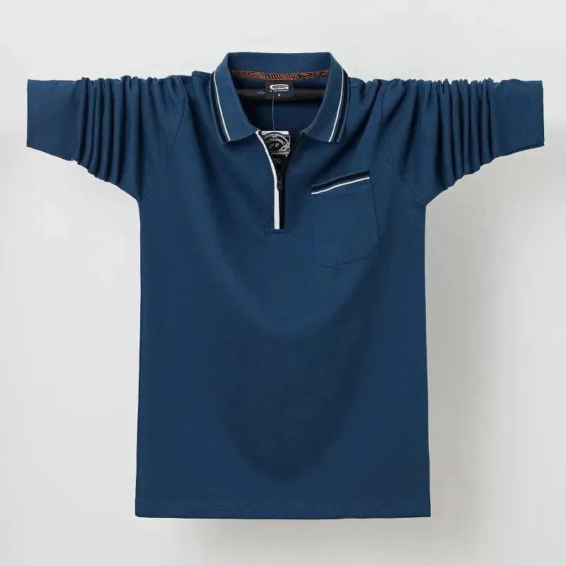 Men's Casual Polo Shirt with Chest Pocket - Comfortable Short Sleeve Cotton Shirt for Golf, Work & Everyday Wear