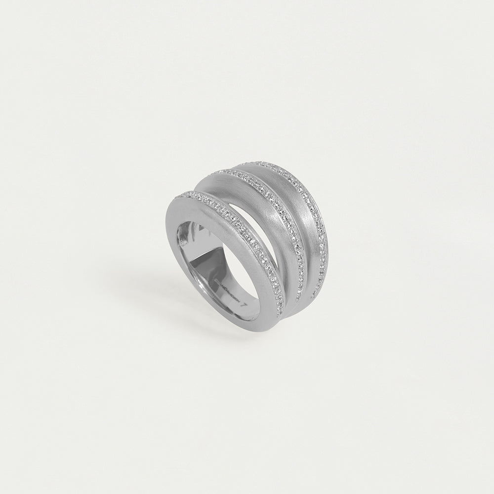 Dean Davidson Dauphine Pavé Stacking Ring - Elegant Gold Plated Wedding Band for Women, Perfect for Bridal, Anniversary & Everyday Wear