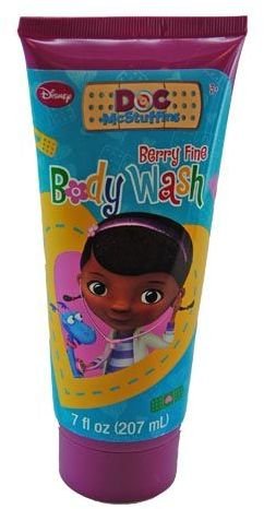 Doc McStuffins 7oz Kids Body Wash - Berry Scented (Pack of 24) | Gentle Baby Shower Gel for Sensitive Skin | Perfect for Bath Time & Daily Hygiene