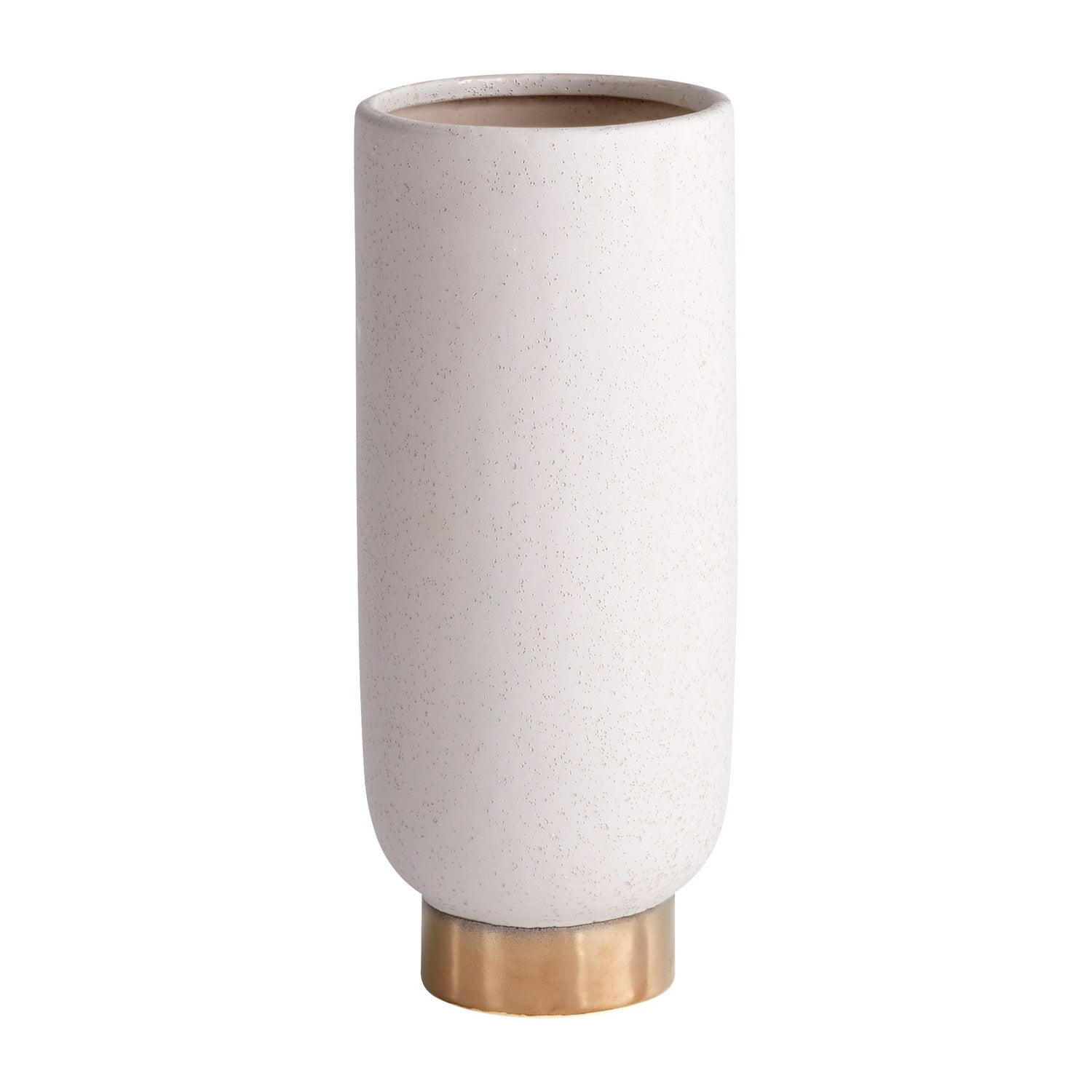 Cyan Design 11184 Clayton Vase - Small Grey Ceramic Vase for Home Decor, Wedding Centerpiece & Tabletop Display