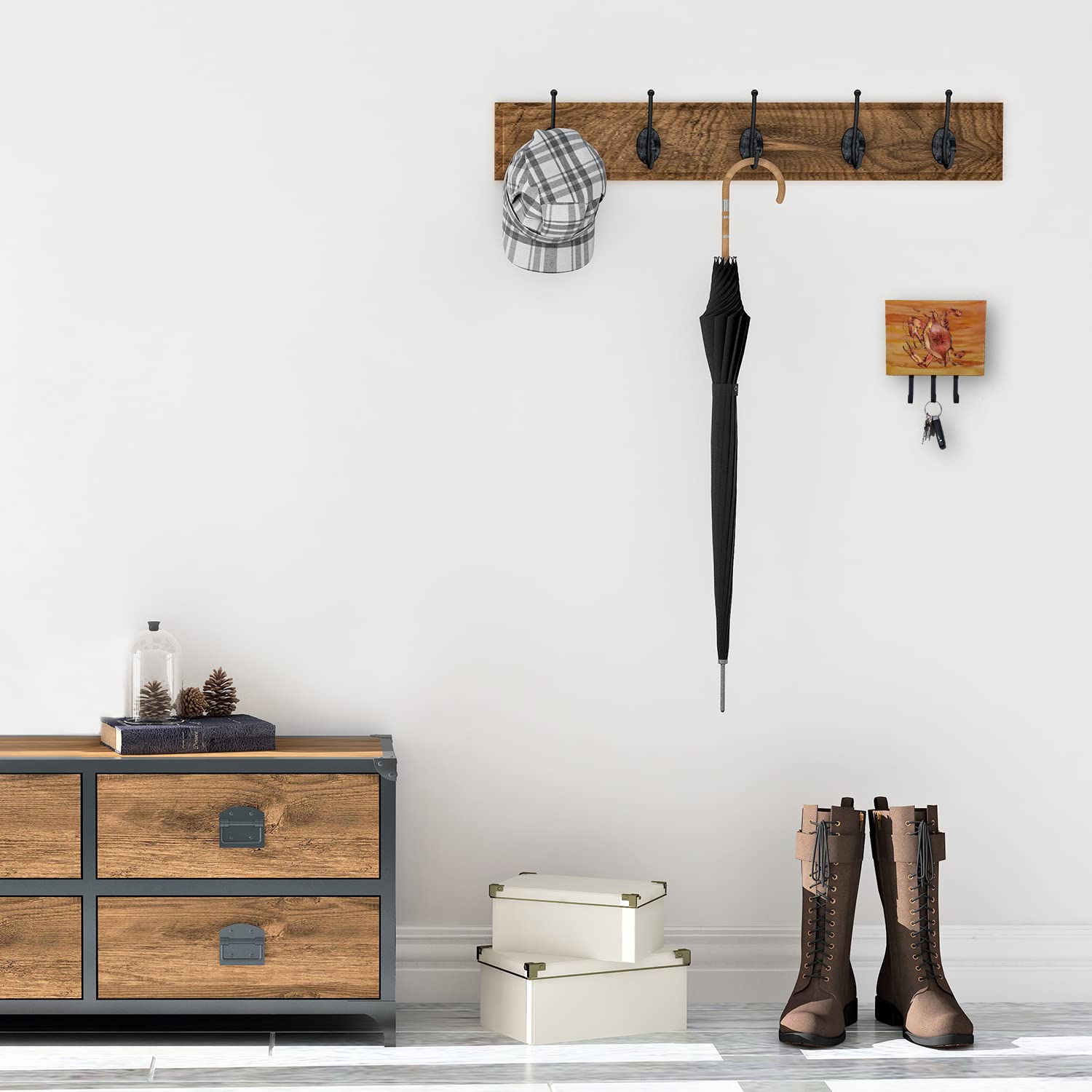 Caroline's Treasures 8139TH68 Crab Wall Hook - Key Holder, Coat Rack, Leash Hanger for Keys, Towels, Aprons & Pet Accessories | Perfect for Entryway, Kitchen & Bathroom Organization