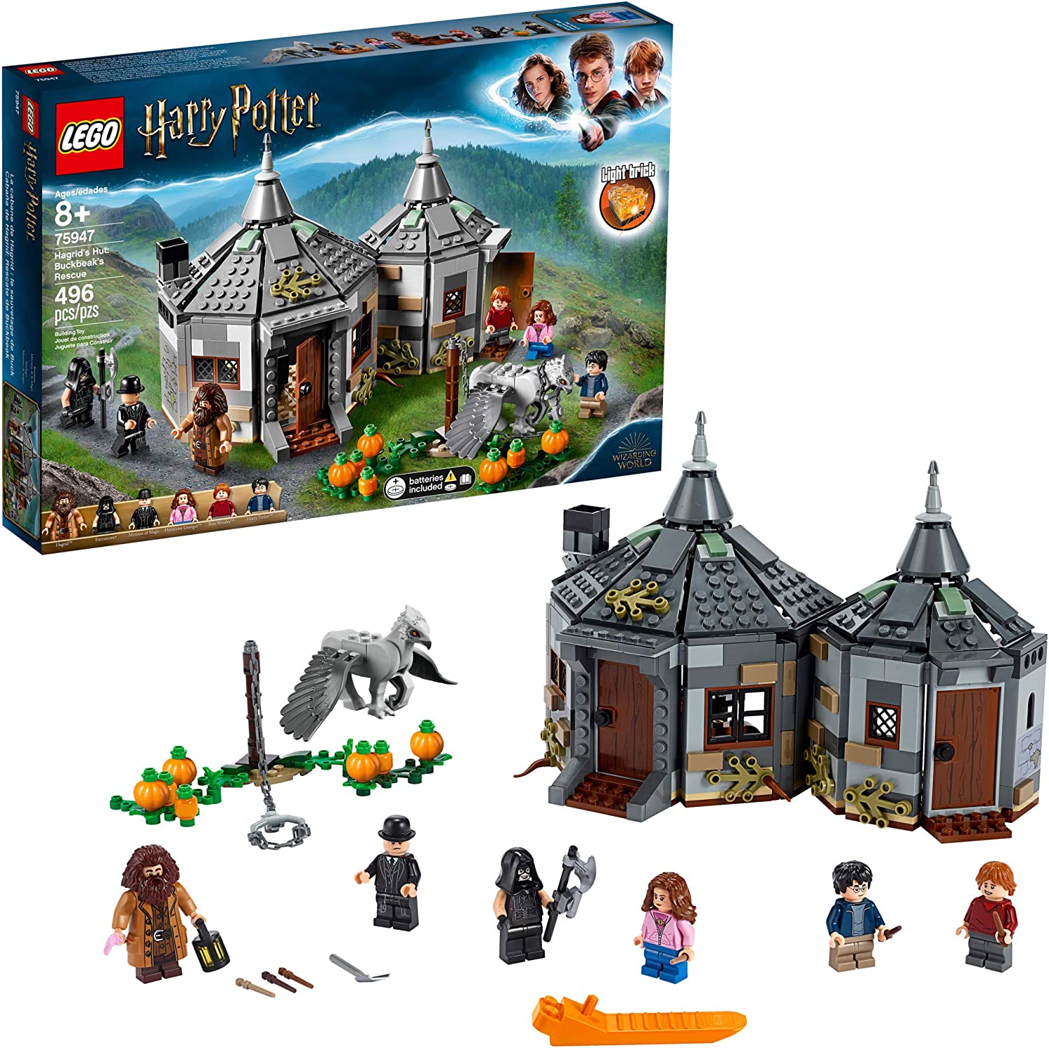 LEGO Harry Potter Hagrid's Hut: Buckbeak's Rescue 75947 Building Kit - Collectible Hogwarts Castle Toy Set for Kids & Adults - Perfect for Harry Potter Fans, Birthday Gifts & Home Decor Display