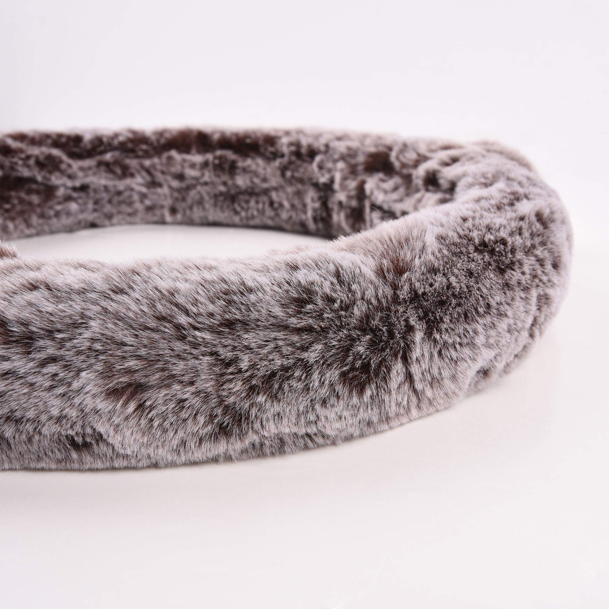 Fluffy Koala Bear Steering Wheel Cover - Universal Fit for Cars, Trucks, SUVs - Perfect Gift for Drivers