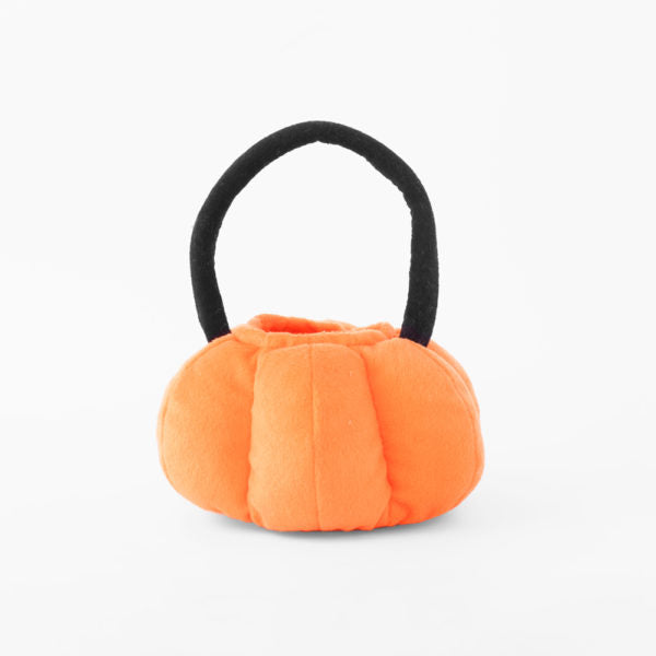 Zippy Burrow Plush Dog Trick or Treat Basket - Halloween Pet Toy Gift for Small & Medium Dogs - Perfect for Halloween Parties & Cute Photo Ops