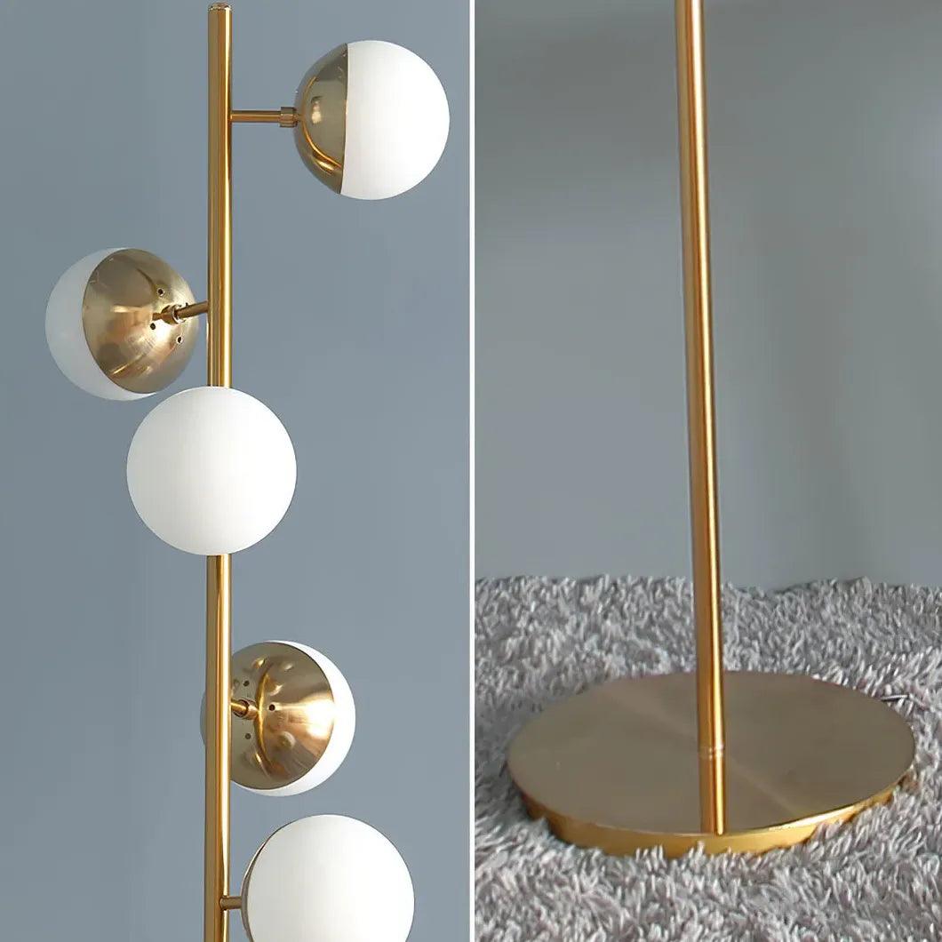 Modern 3-Headed Sphere Table Lamp - Stylish LED Desk Light for Living Room, Bedroom, or Office Decor