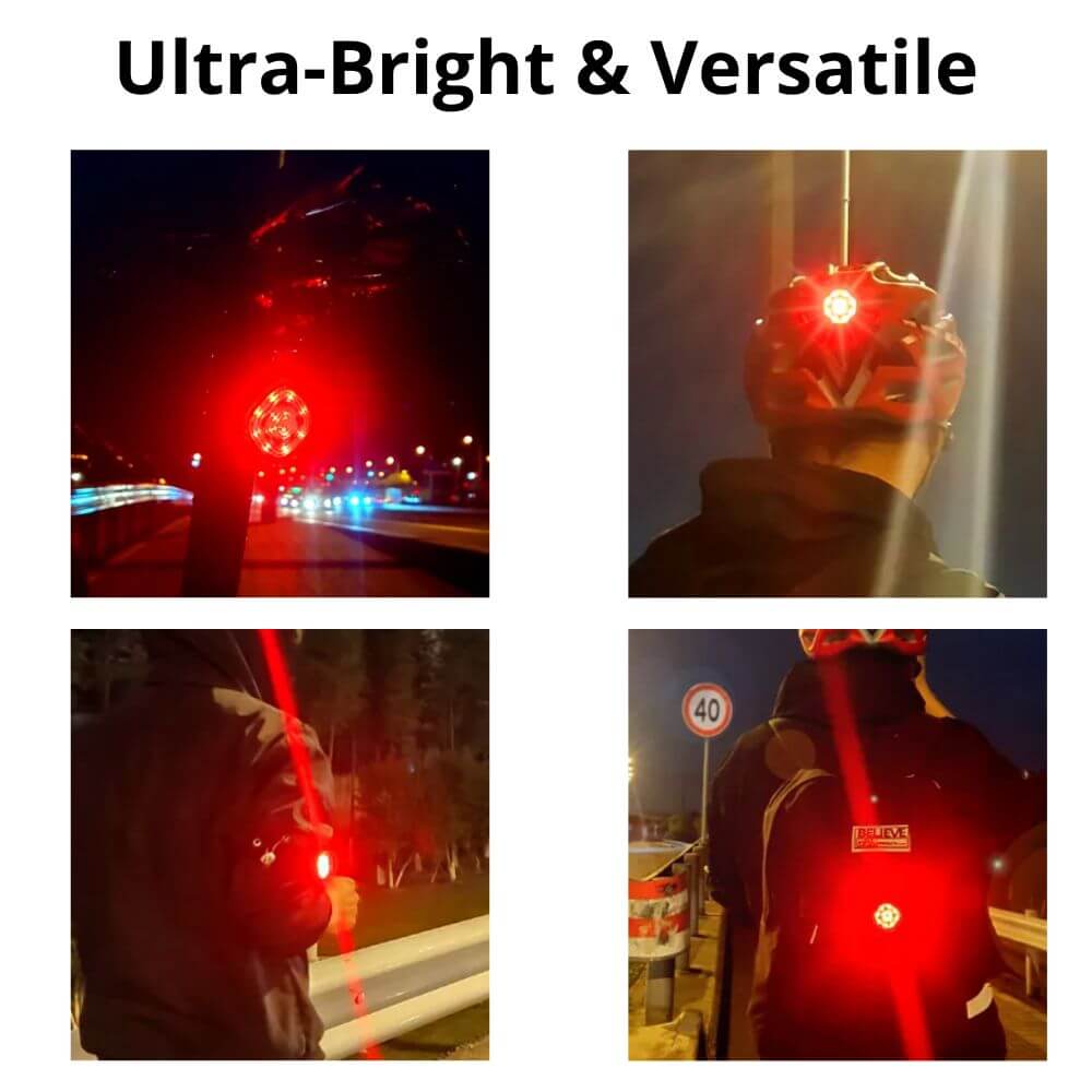Ultra Bright LED Bike Headlight & Rear Safety Light - Waterproof Bicycle Front and Back Lights for Night Riding, Cycling, Commuting