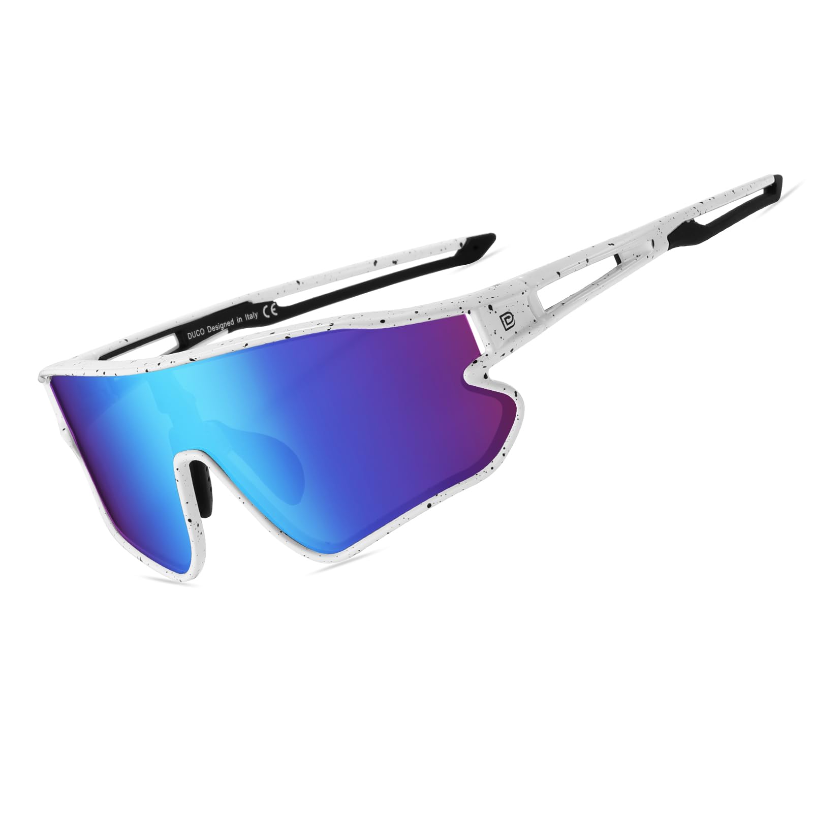 DUCO Sports Polarized Sunglasses for Men & Women - UV400 Protection Running Cycling Fishing Baseball Glasses - Lightweight Comfortable for Outdoor Sports & Driving (Model DC0023)