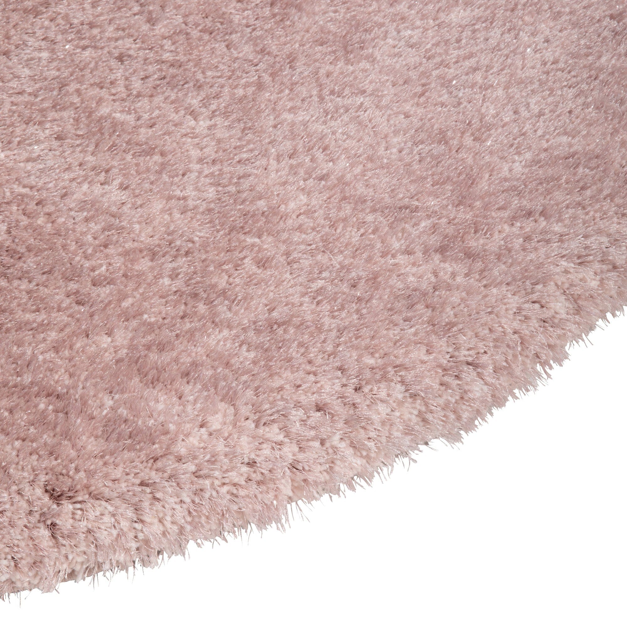 Soft Pink Round Memory Foam Rug 59