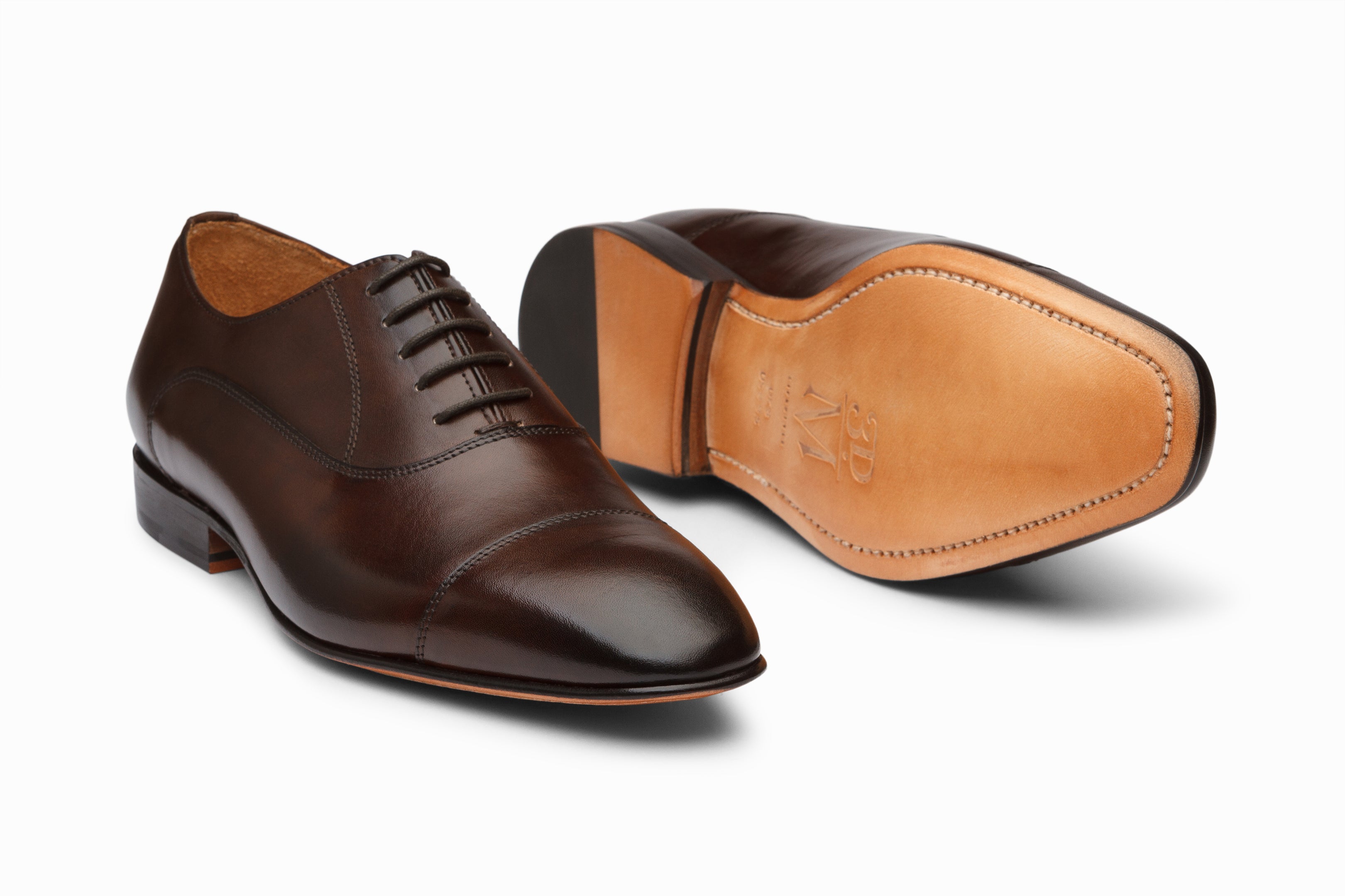 Dark Brown Captoe Oxford Dress Shoes for Men – Classic Formal & Business Attire | Perfect for Office, Weddings & Special Occasions