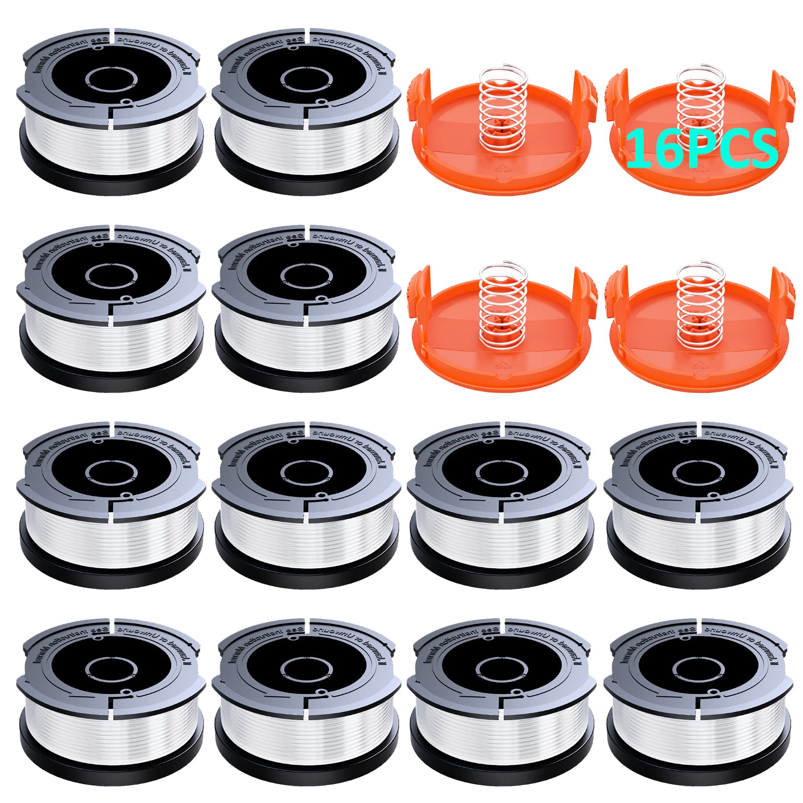 16 Pack Black+Decker AF-100 Replacement Trimmer Line - 30ft 0.065