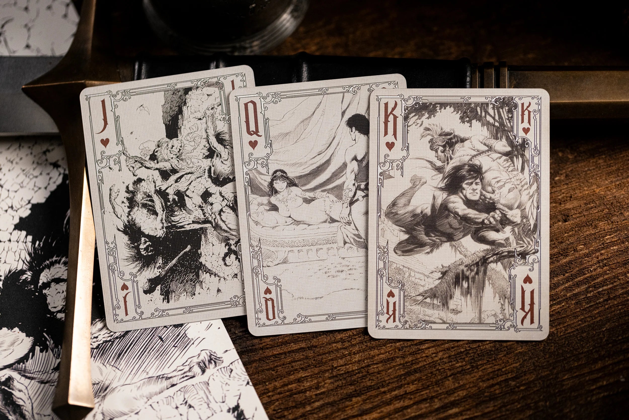 Frazetta Art Museum x Kings Wild Playing Cards - Limited Edition Collectible Deck for Card Games, Magic Tricks & Gifts | Premium Artwork Inspired by Frank Frazetta