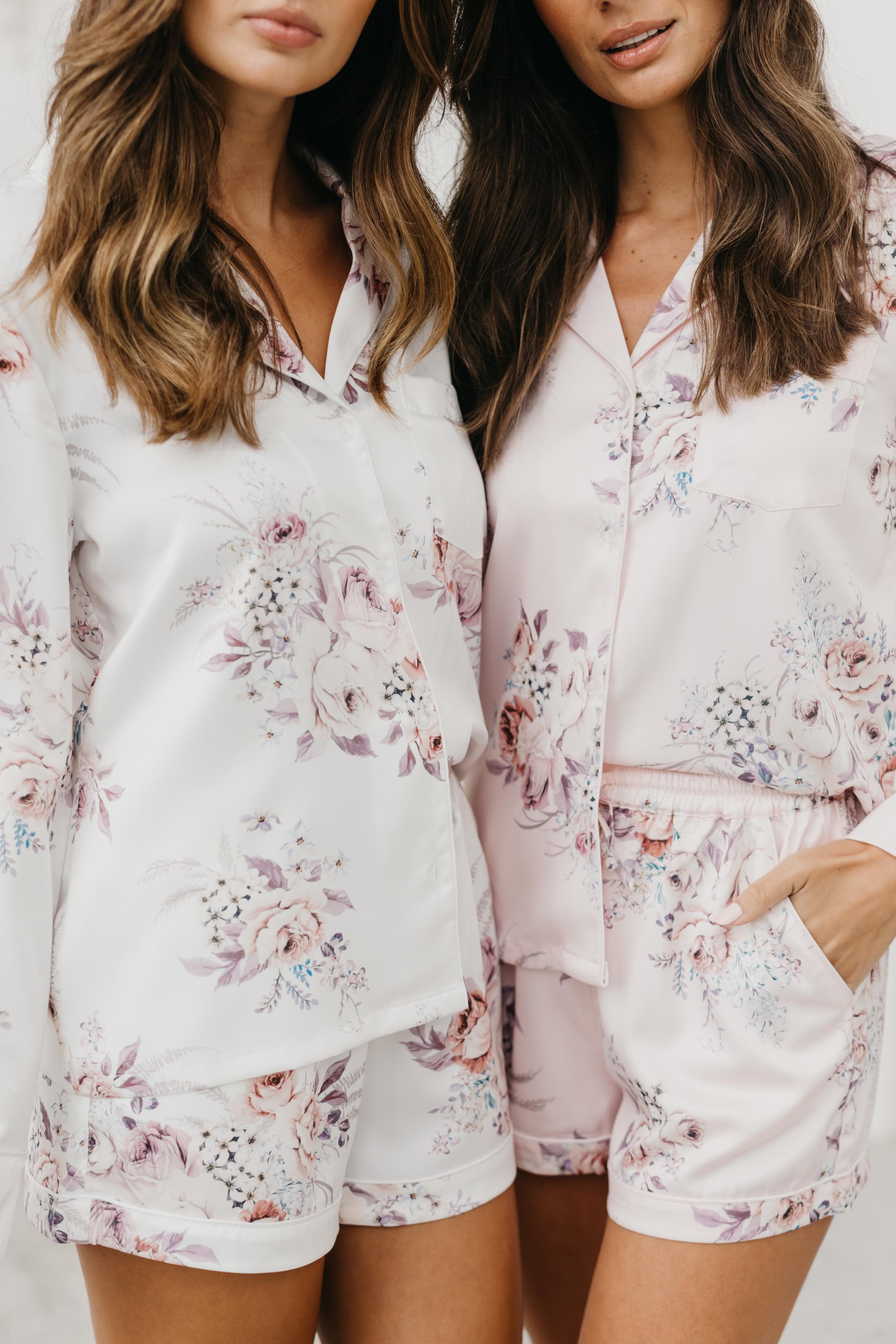 Julieta Rose Mist Pajama Set for Women - Soft & Comfortable Sleepwear, Loungewear for Relaxing at Home or Travel