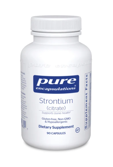 Premium Strontium Citrate Supplement for Bone Health & Joint Support - Vegan, Non-GMO, 500mg Capsules - Supports Strong Bones, Osteoporosis Prevention & Healthy Joints - Ideal for Adults & Seniors