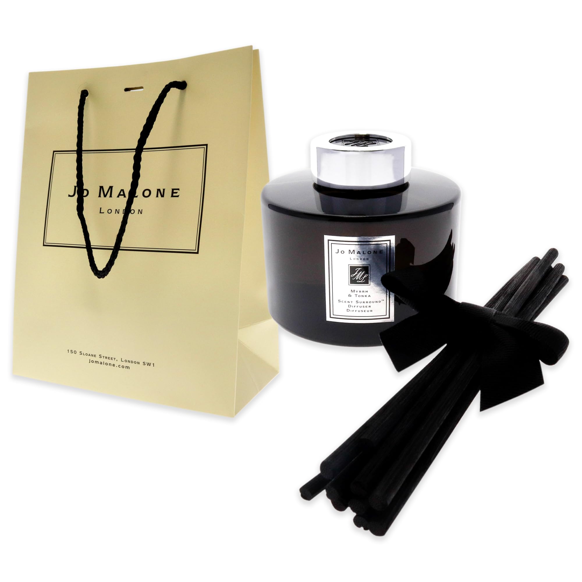 Jo Malone London Myrrh & Tonka Luxury Home Fragrance Diffuser - Premium Scented Oil Reed Diffuser for Living Room, Bedroom & Office Decor