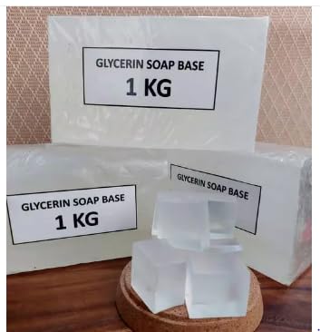 MIHAI Glycerin Transparent Soap Base for DIY Soap Making - 2KG Bulk Supply | Ideal for Melt & Pour Techniques, Handmade Soaps, Bath Bombs & Skincare Products | Create Luxurious Custom Soaps for Gifts, Spa Days & Home Use