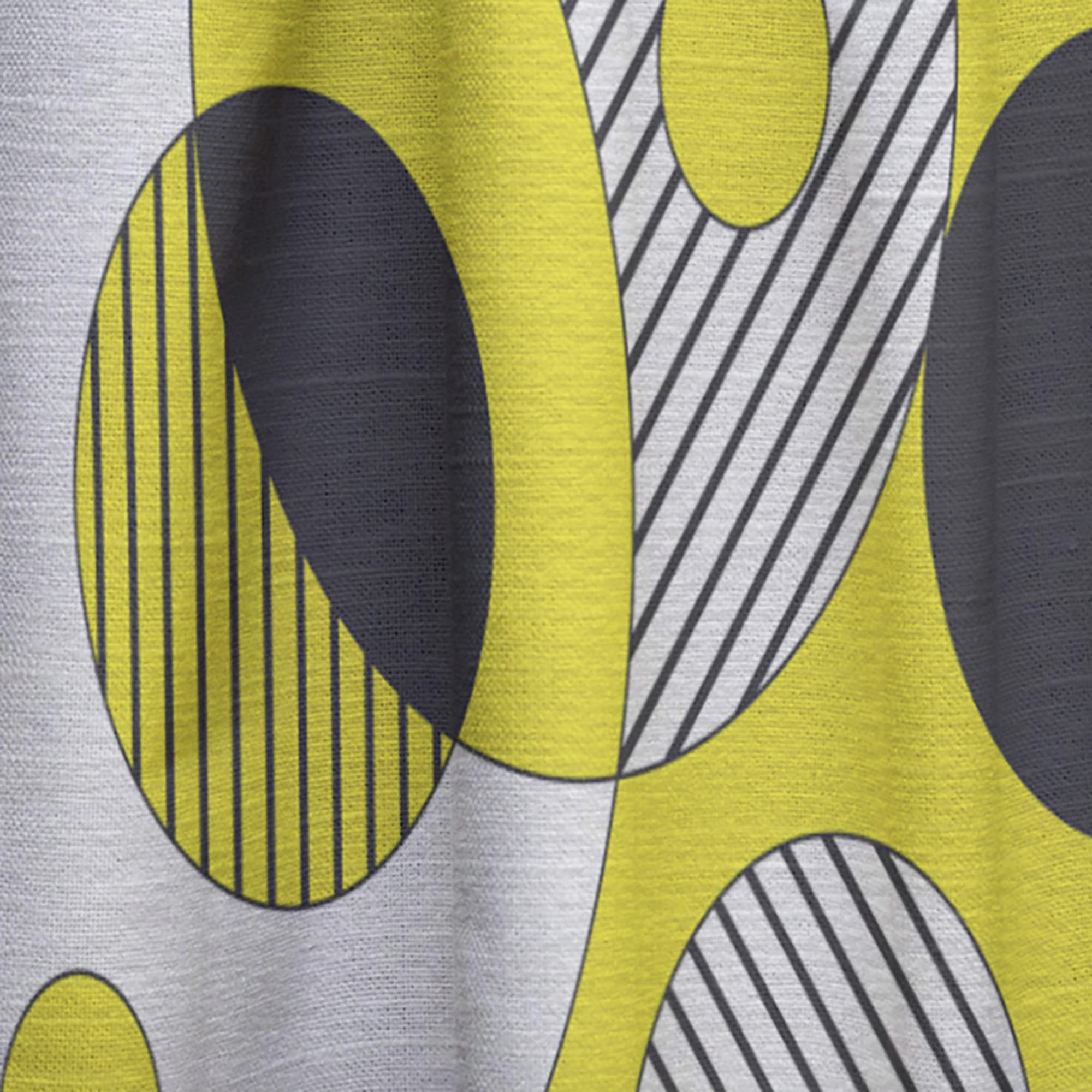 DesignQ Thermal Insulated Curtains - Circular Abstract Retro Geometric Pattern, Single Panel 52x84 - Blackout Drapes for Bedroom & Living Room - Perfect for Home Decor, Privacy & Energy Efficiency