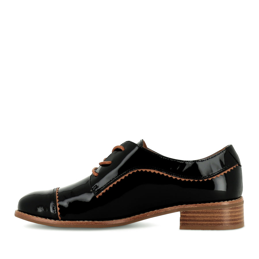 ALPOPO Black Patent Leather Shoes for Women - Stylish & Comfortable Dress Pumps for Office, Party & Evening Wear