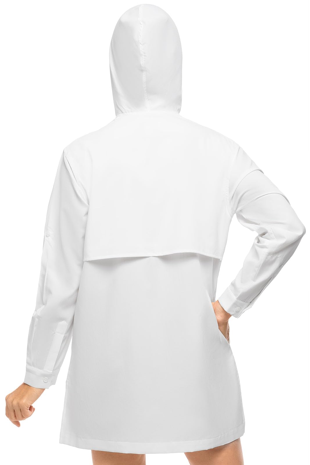 Coolibar UPF 50+ Women's Iztapa Beach Shirt - Sun Protective Long Sleeve Shirt for Women, Lightweight UV Protection Swim Cover Up - Perfect for Beach, Pool, Travel & Outdoor Activities