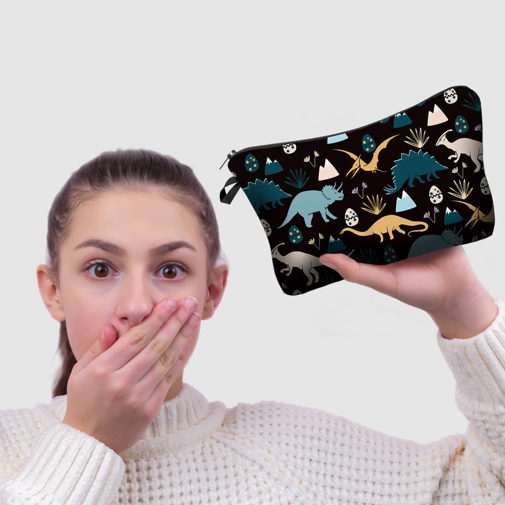 Stylish GIANCOMICS Cosmetic Bags for Women - Small Makeup Travel Organizer with Zipper, Waterproof Toiletry Pouch for Gym, Vacation & Daily Essentials | Perfect for Travel, Work & Beauty Storage