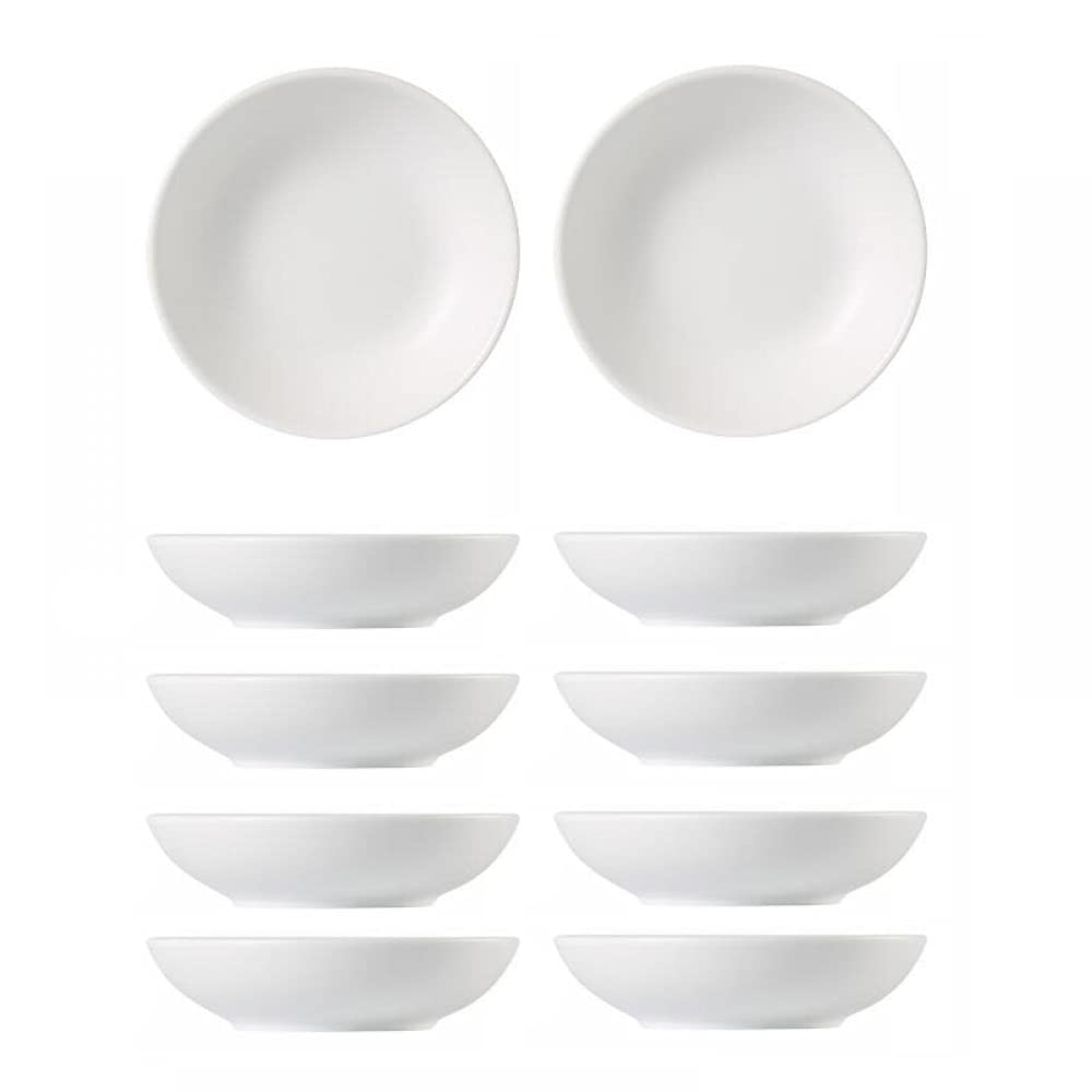 Premium Matte Glazed Ceramic Sauce Dishes - Set of 10 (4-Inch Round) - Perfect for Restaurants, Dinner Parties & Home Serving - Durable Small Plates for Appetizers, Condiments & Desserts