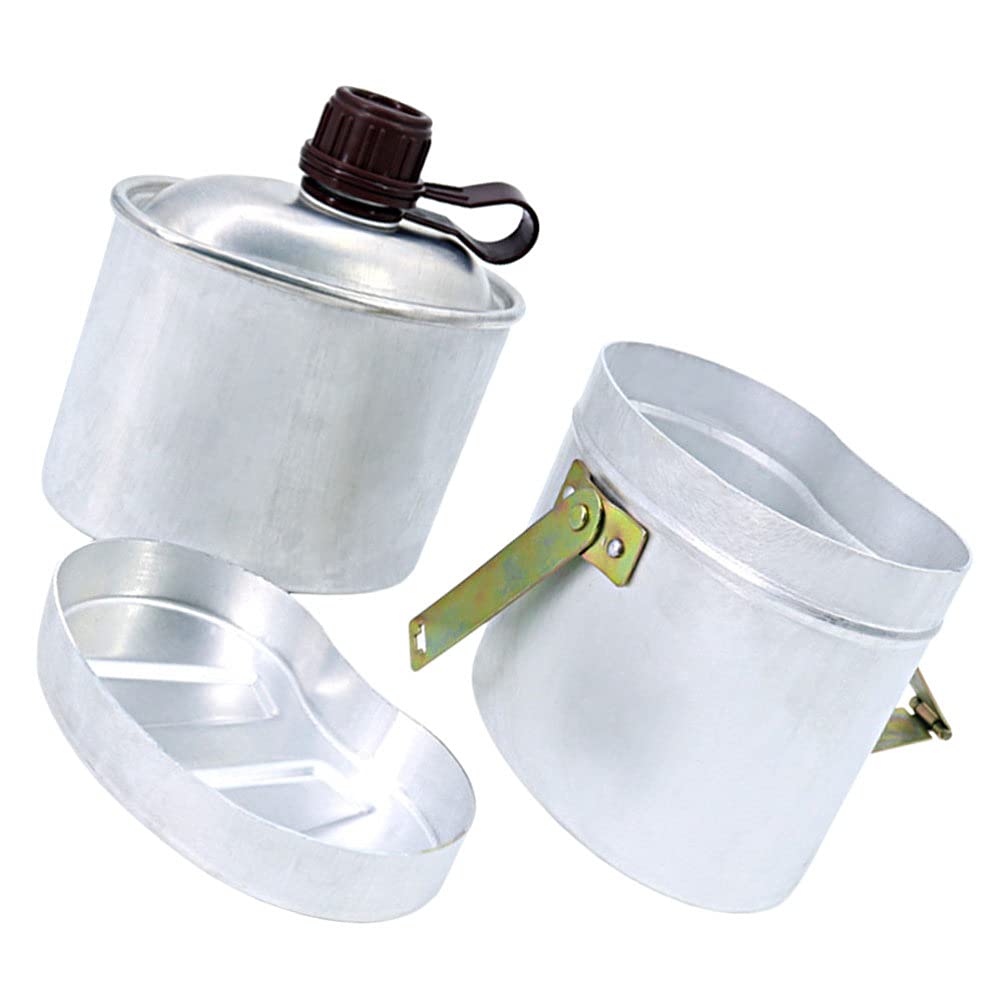 BESPORTBLE Camping Kettle Set with Cloth Pouch - Portable Outdoor Water Kettle Kit for Hiking, Backpacking & Picnic Supplies - Durable Camping Tools for Adventure Travel & Emergency Preparedness