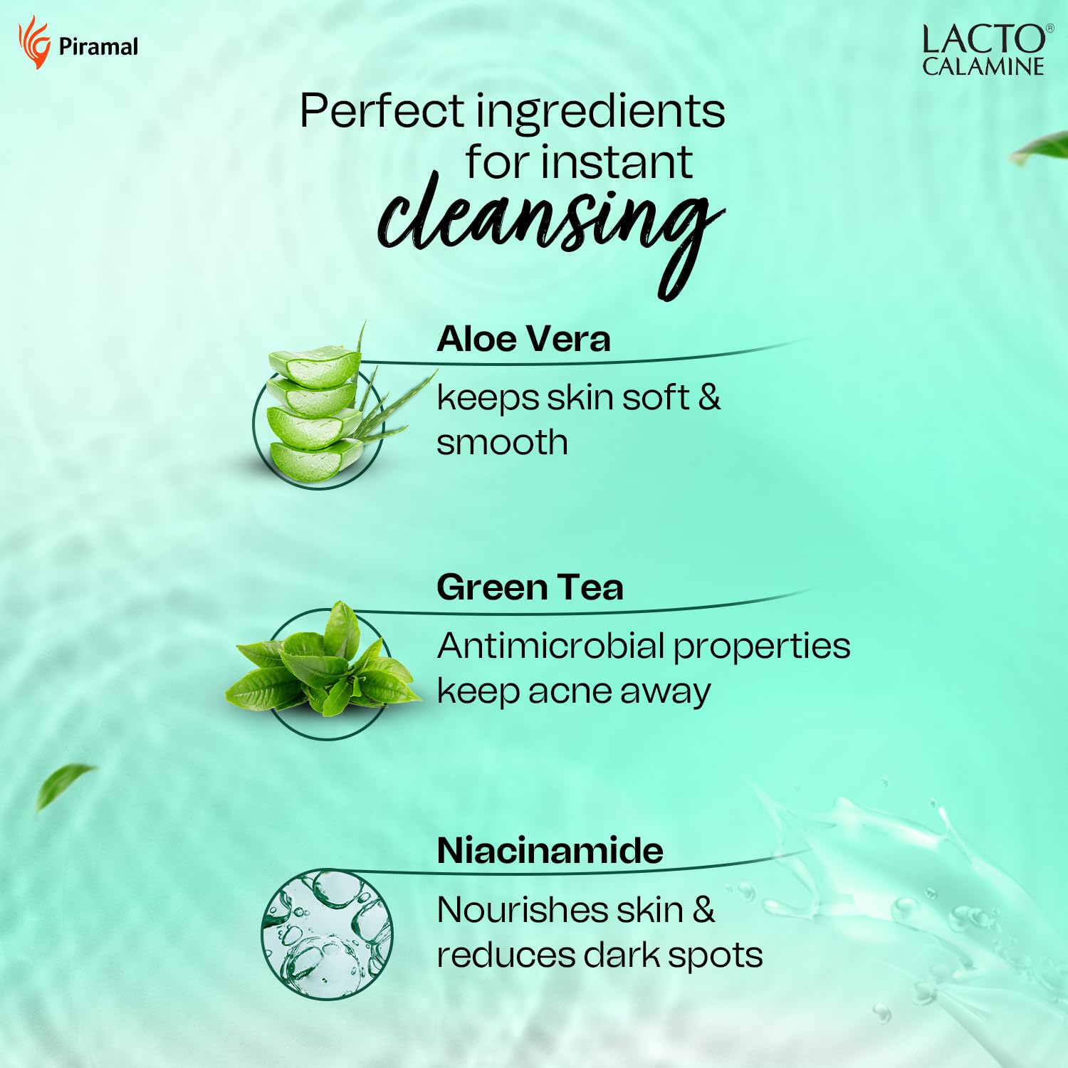 Lacto Calamine Micellar Water Makeup Remover - 2 Pack (100ml Each) | Aloe Vera, Green Tea & Niacinamide | Alcohol-Free Cleansing Water for Face | Removes Makeup, Excess Oil & Impurities | Perfect for Daily Skincare & Travel