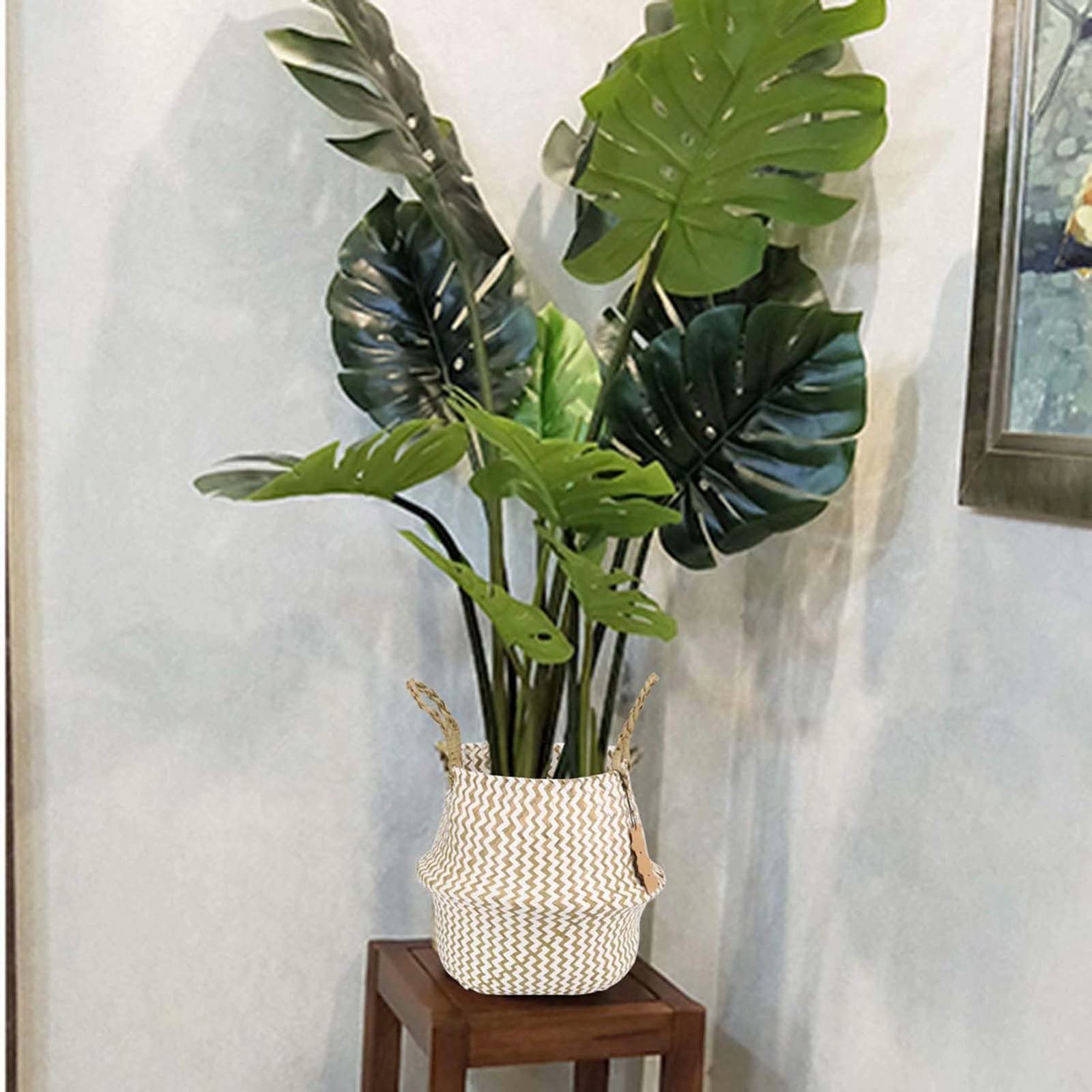 Handmade Natural Woven Seagrass Storage Basket - Large 10