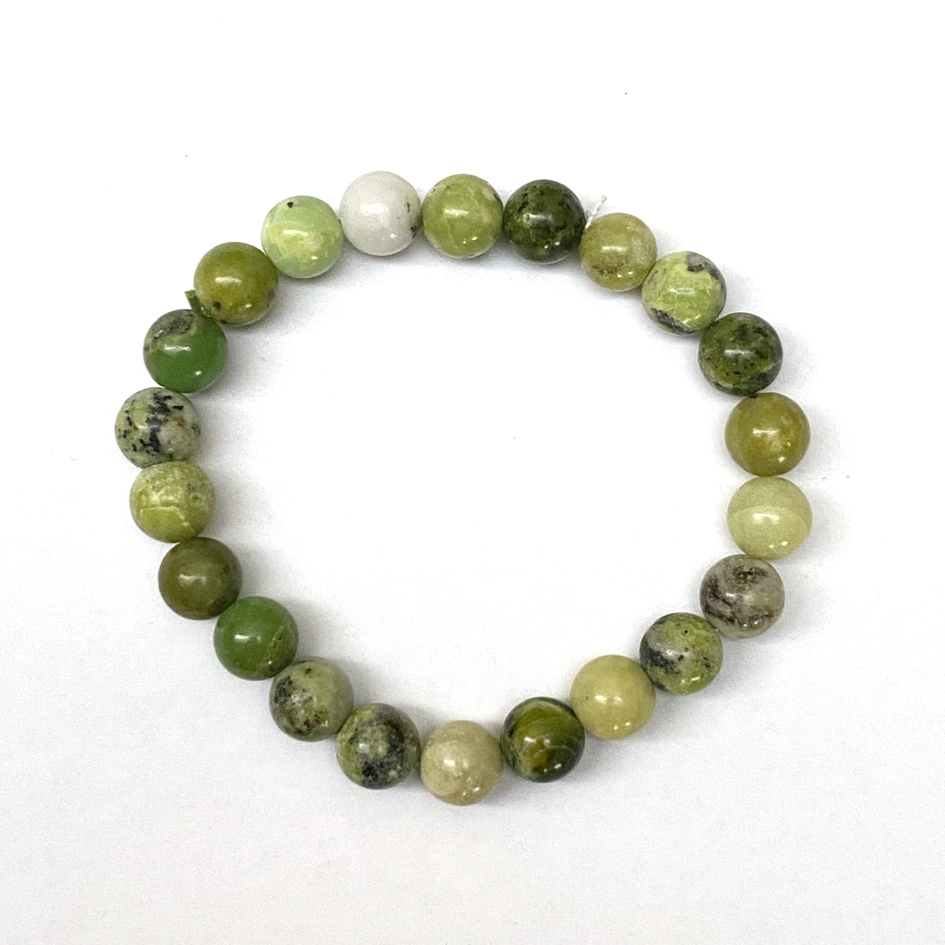 Natural Chrysoprase Gemstone Bracelet for Women - Healing Stone Jewelry for Stress Relief & Positive Energy - Perfect for Meditation, Yoga & Everyday Wear