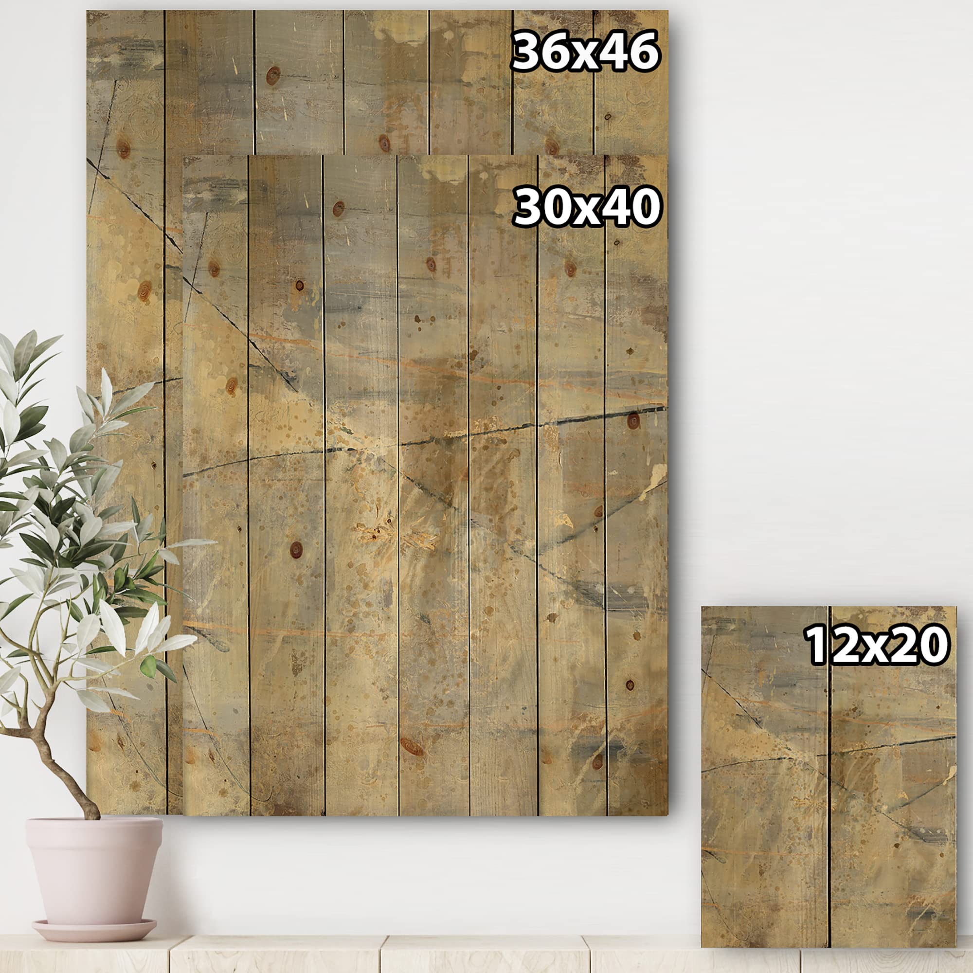 Modern Blue Geometric Wood Wall Art - Large Abstract Pine Wood Panel Decor for Living Room, Bedroom & Office | Contemporary Beige Wood Wall Hanging | Water-Inspired Design