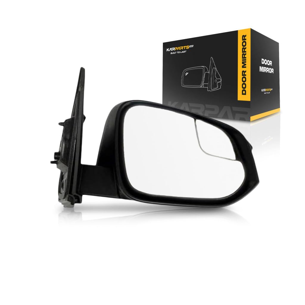 2016-2018 Toyota RAV4 Passenger Side Power Door Mirror Replacement - Textured Black Non-Heated Mirror for LE Models (Fits Part #TO1321345, 87910-0R200) | Perfect for Daily Commuting, Road Trips & Parking Safety