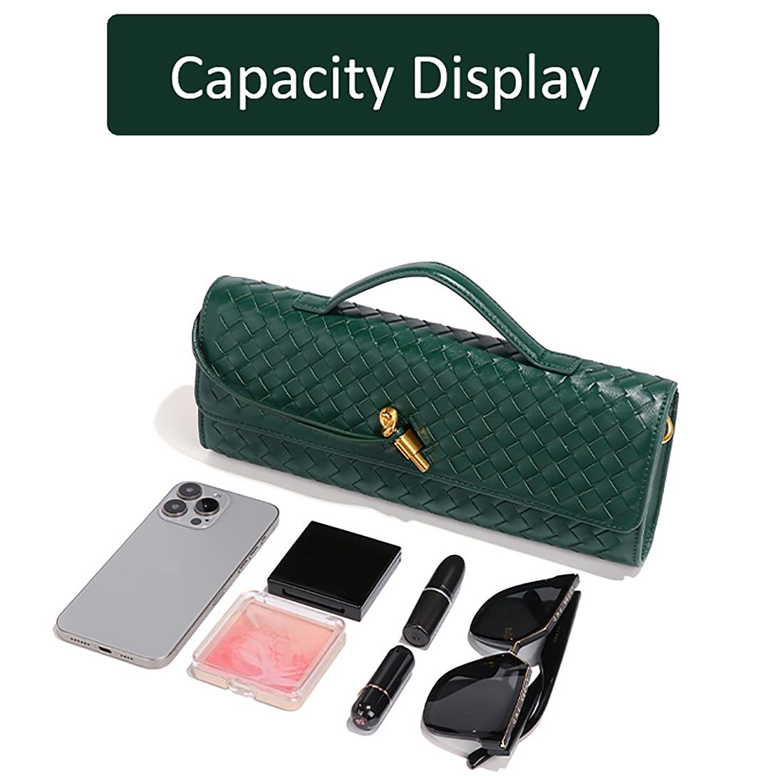 Stylish Vegan Leather Crossbody Bag for Women - Casual Evening Woven Shoulder Handbag & Clutch Purse | Perfect for Date Nights, Parties & Daily Use