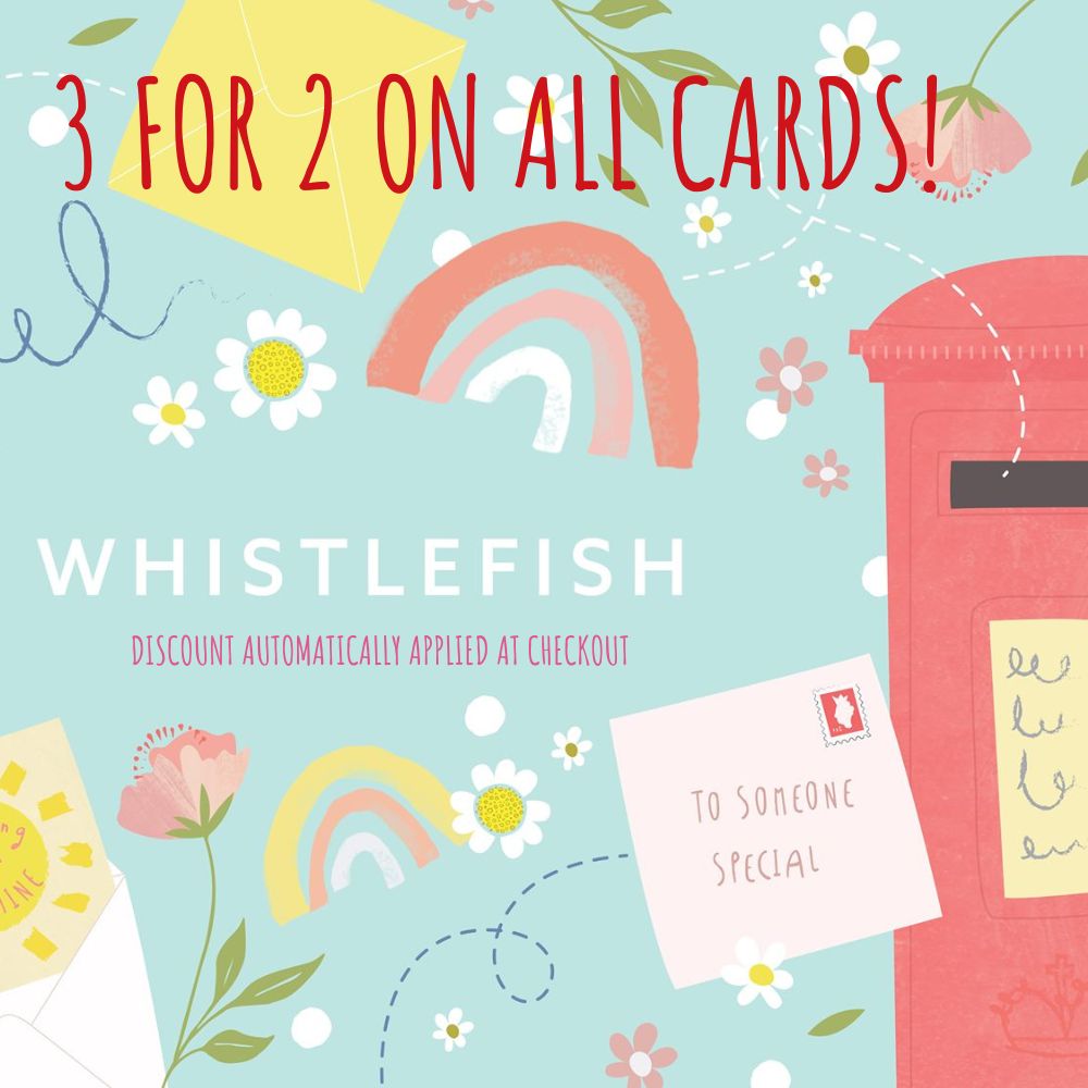 Whistlefish Sweet Peas Floral Art Birthday Card - Elegant Greeting Card for Women, Friends & Family - Perfect for Birthdays, Anniversaries & Special Occasions