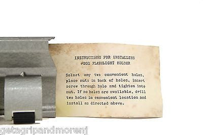 Kastar Universal Flashlight Holder with Rubber Rollers - Vintage Antique Design for Camping, Hiking & Emergency Use