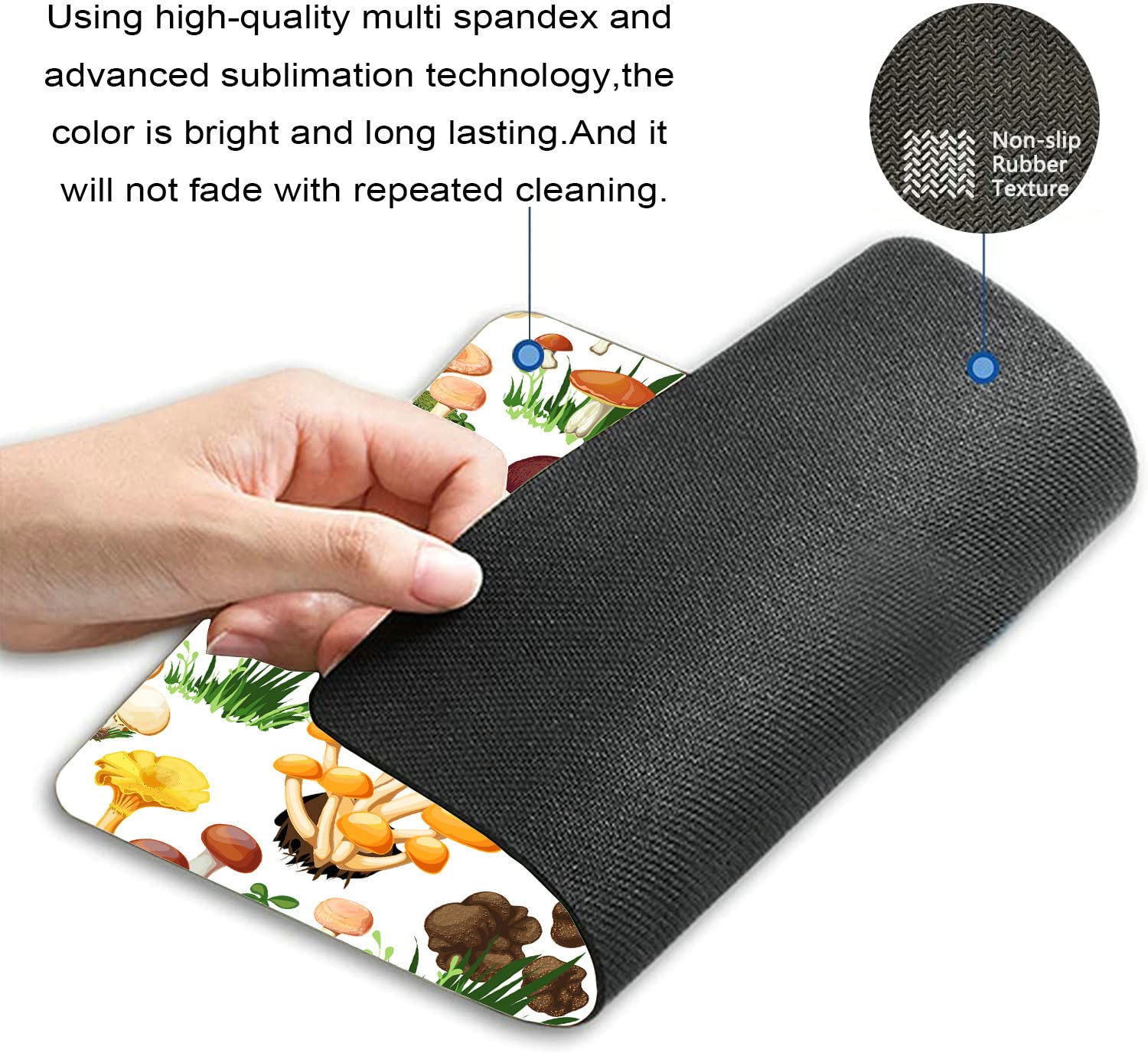Premium Mushroom-Themed Mouse Pad - 9.5