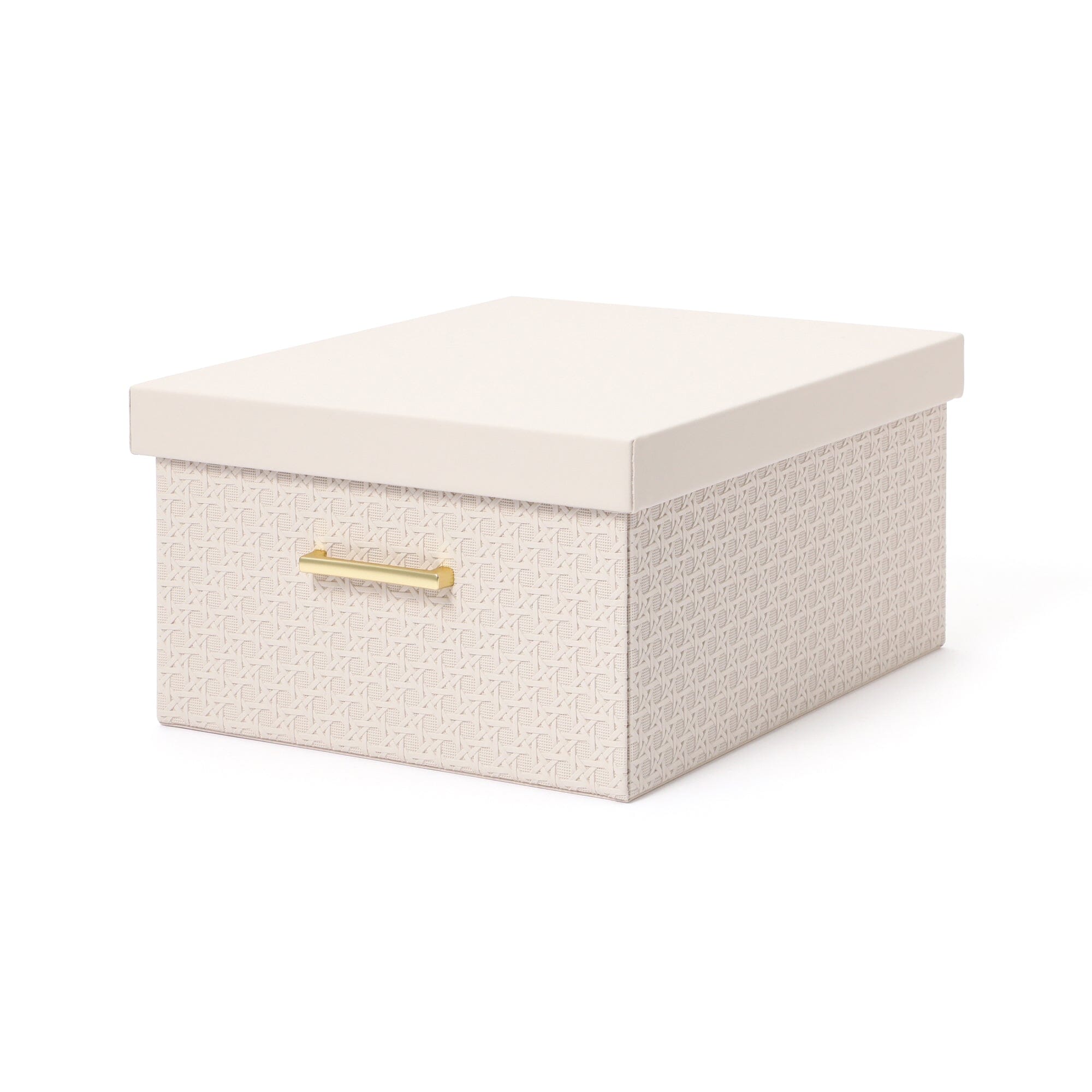 Elegant Embossed Large Ivory Storage Box - Perfect for Jewelry, Keepsakes & Home Decor Organization