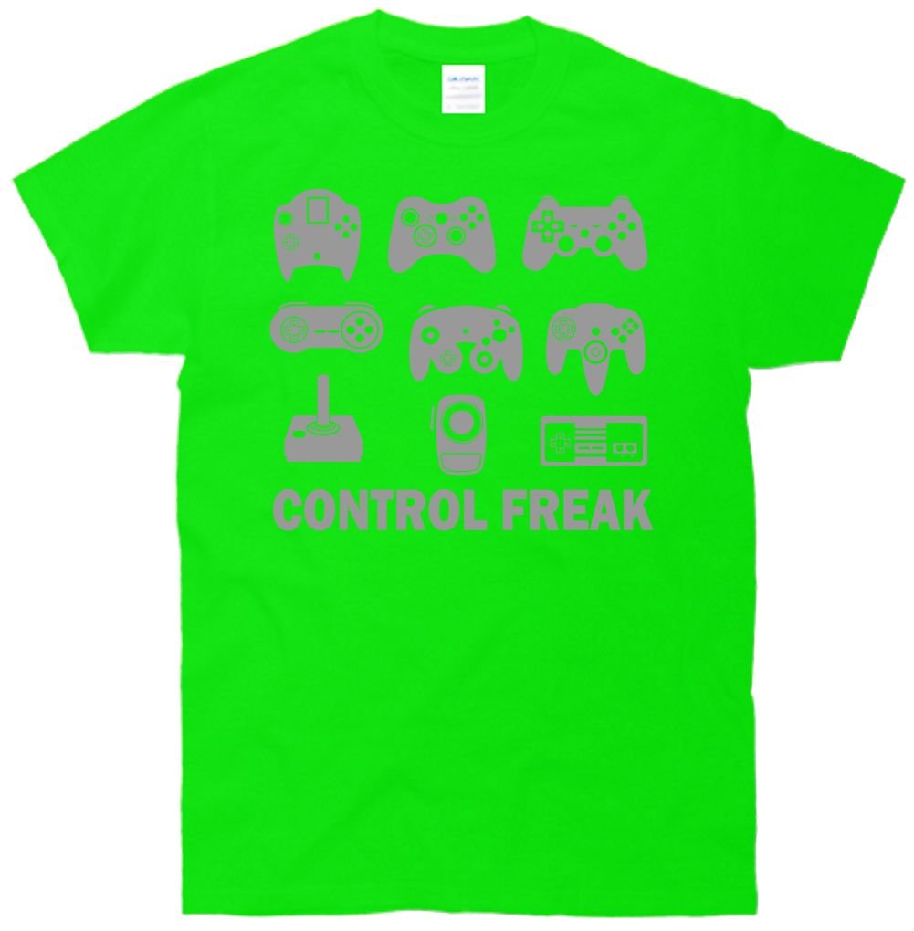Funny Control Freak Video Game Gamer T-Shirt - Perfect Gift for Gamers & Game Lovers - Wear for Gaming Parties, Conventions & Casual Outfits
