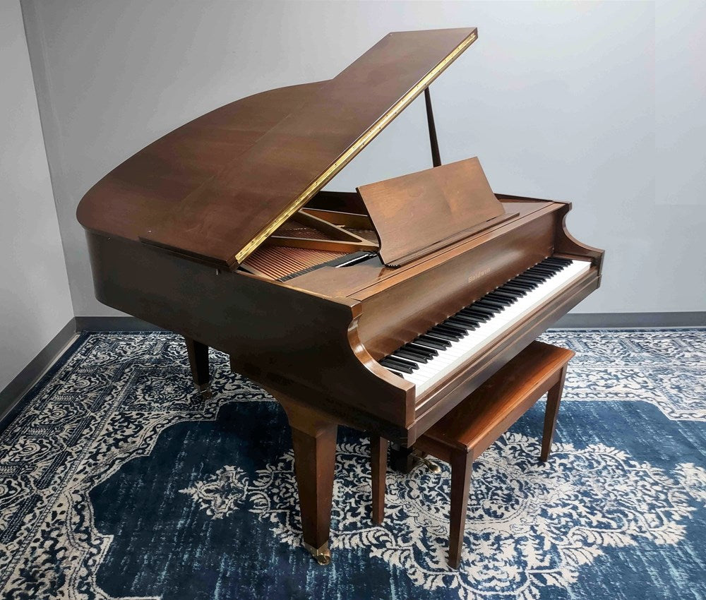Baldwin 4'10 Baby Grand Piano B1 - Satin Walnut Finish | Premium Home Piano for Living Room, Music Studio & Wedding Events | Serial Number 1290776