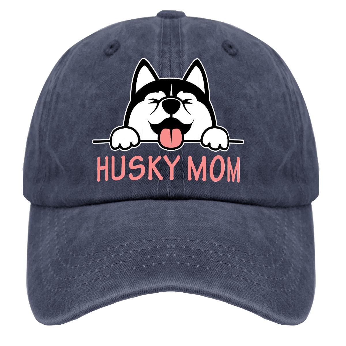 Siberian Husky Mom Dad Baseball Cap - Classic Cotton Dog Owner Hat for Women & Men - Fashionable Golf Hat for Dog Lovers - Perfect Gift for Pet Owners (Great for Walking, Hiking & Outdoor Activities)